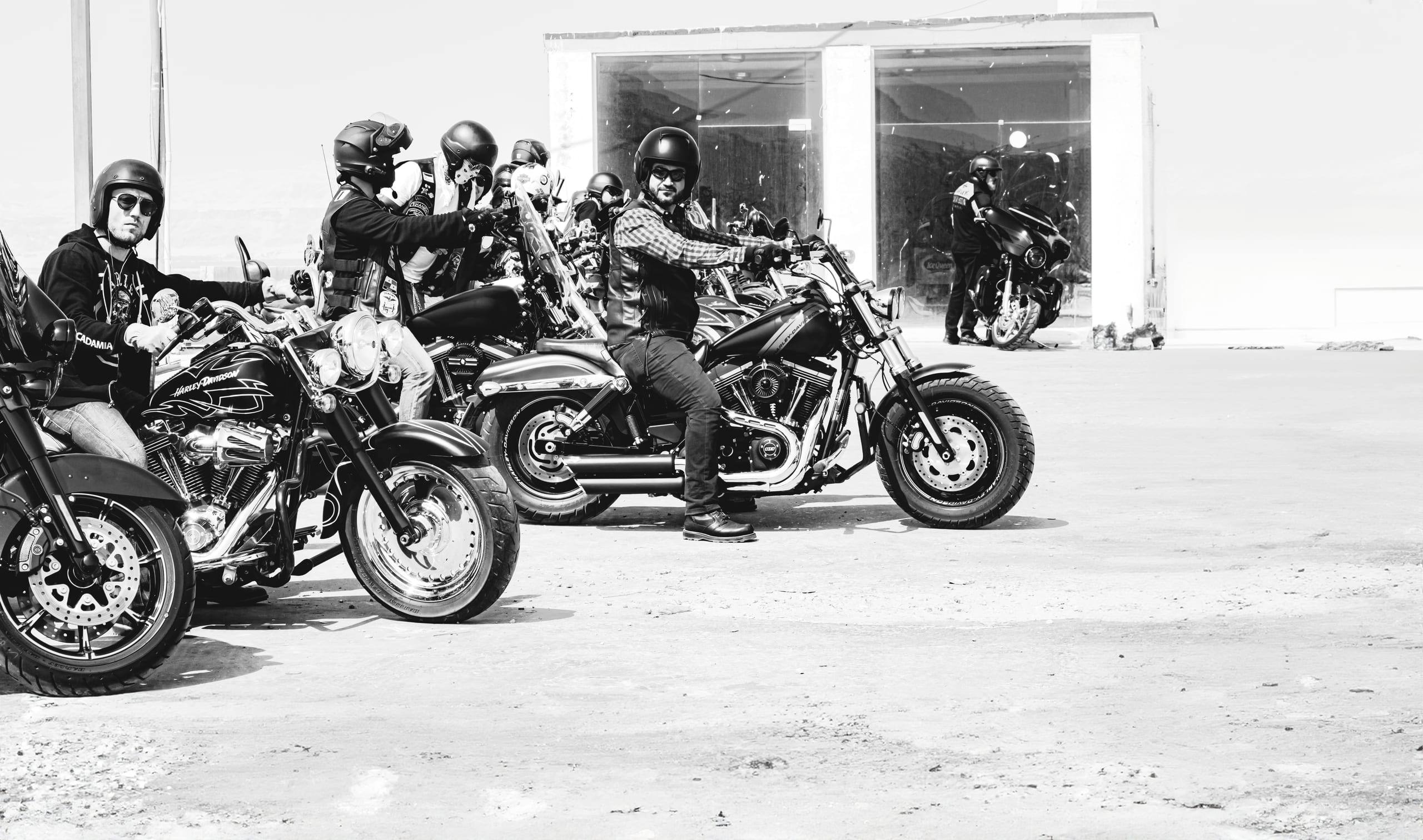 HOG Life Style People Onelove Street, a fine-art photograph by Ali Abu Ras