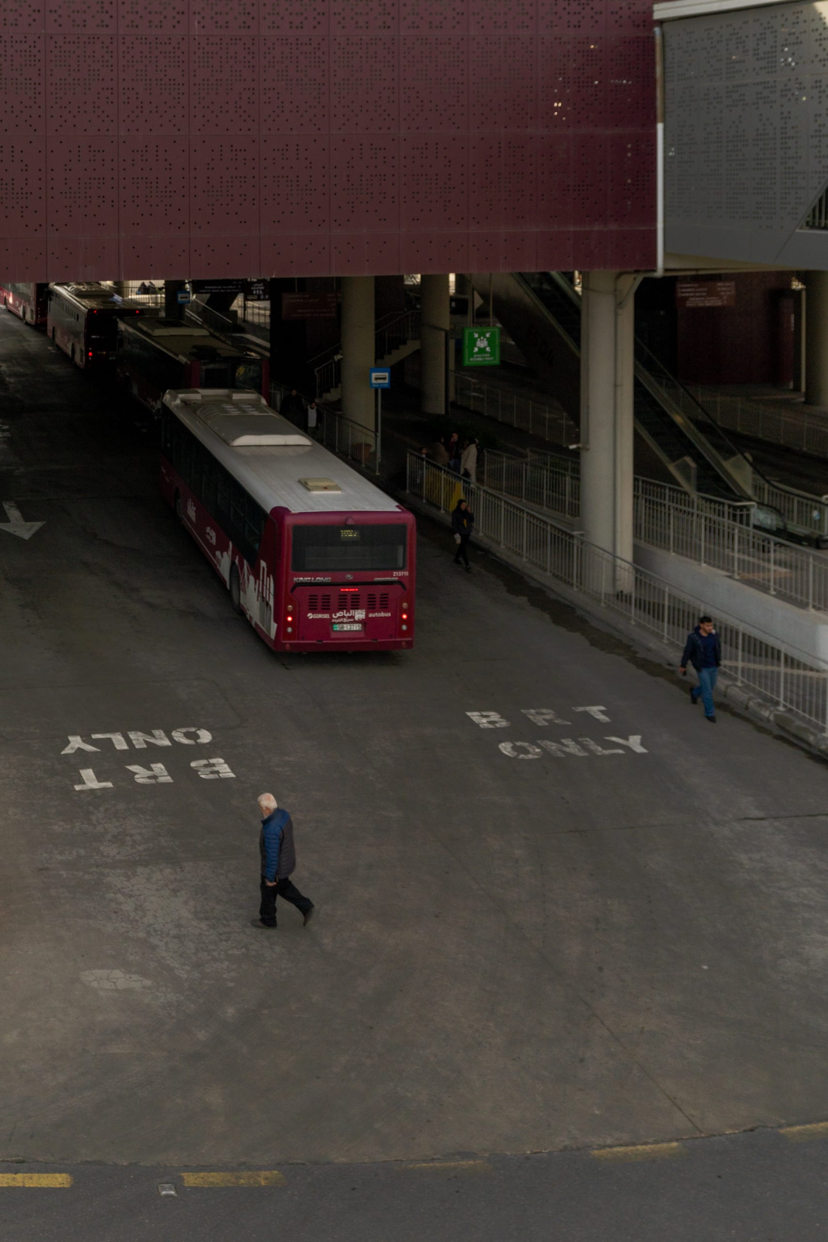 BRT Station, a fine-art photograph by Ali Abu Ras