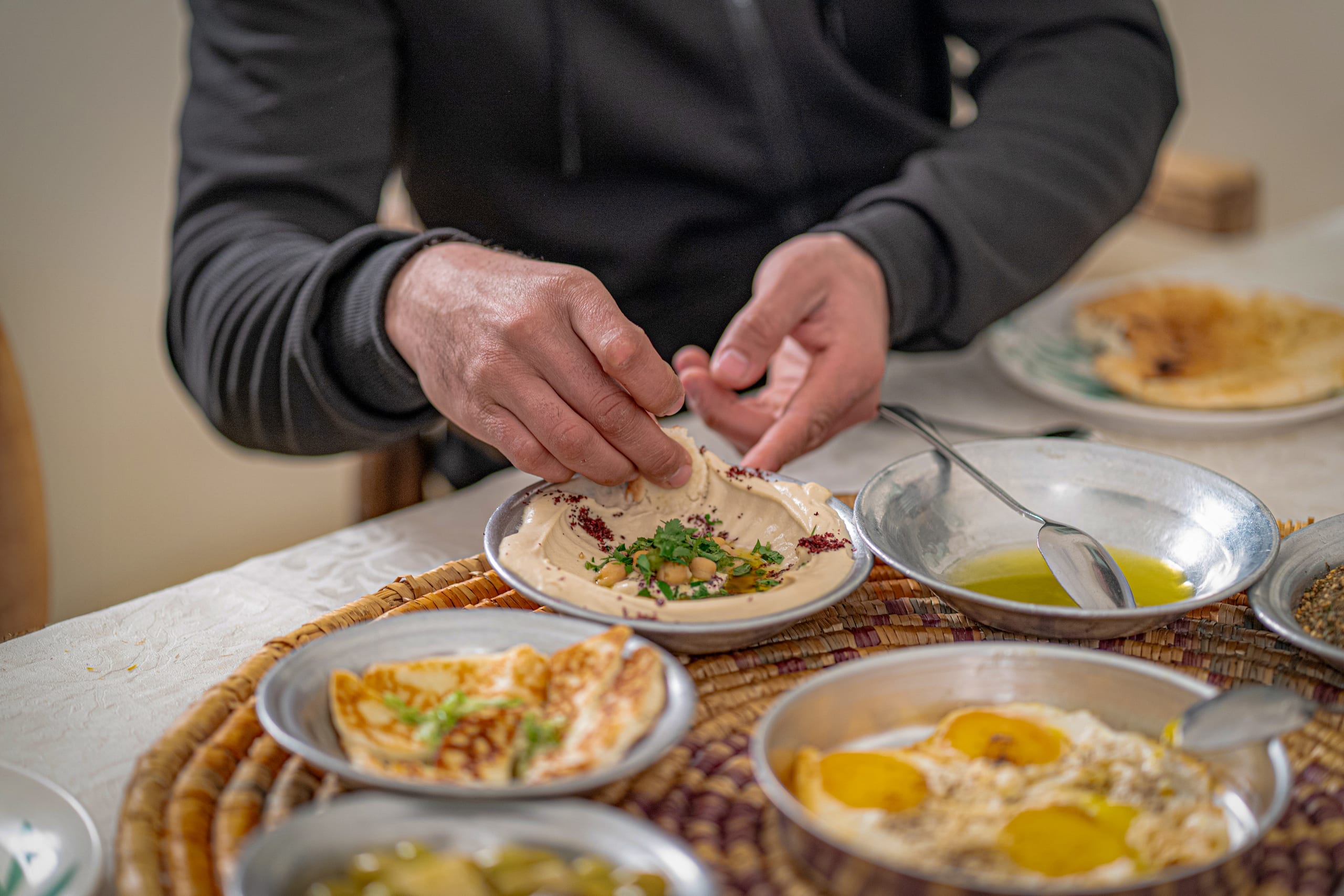 Family Ramadan Eftar Food Eating, a fine-art photograph by Ali Abu Ras