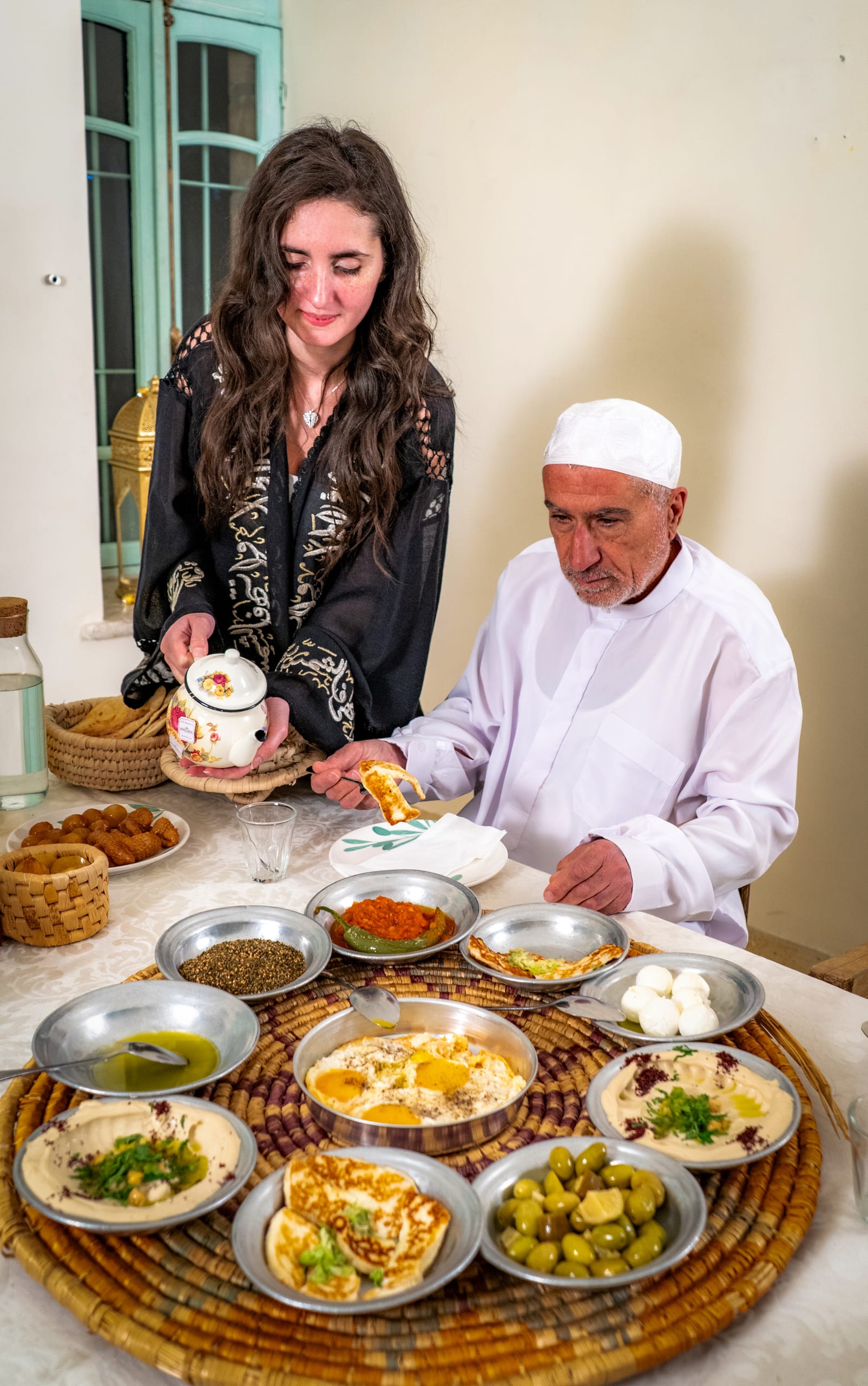 Family Ramadan Eftar Food Eating, a fine-art photograph by Ali Abu Ras