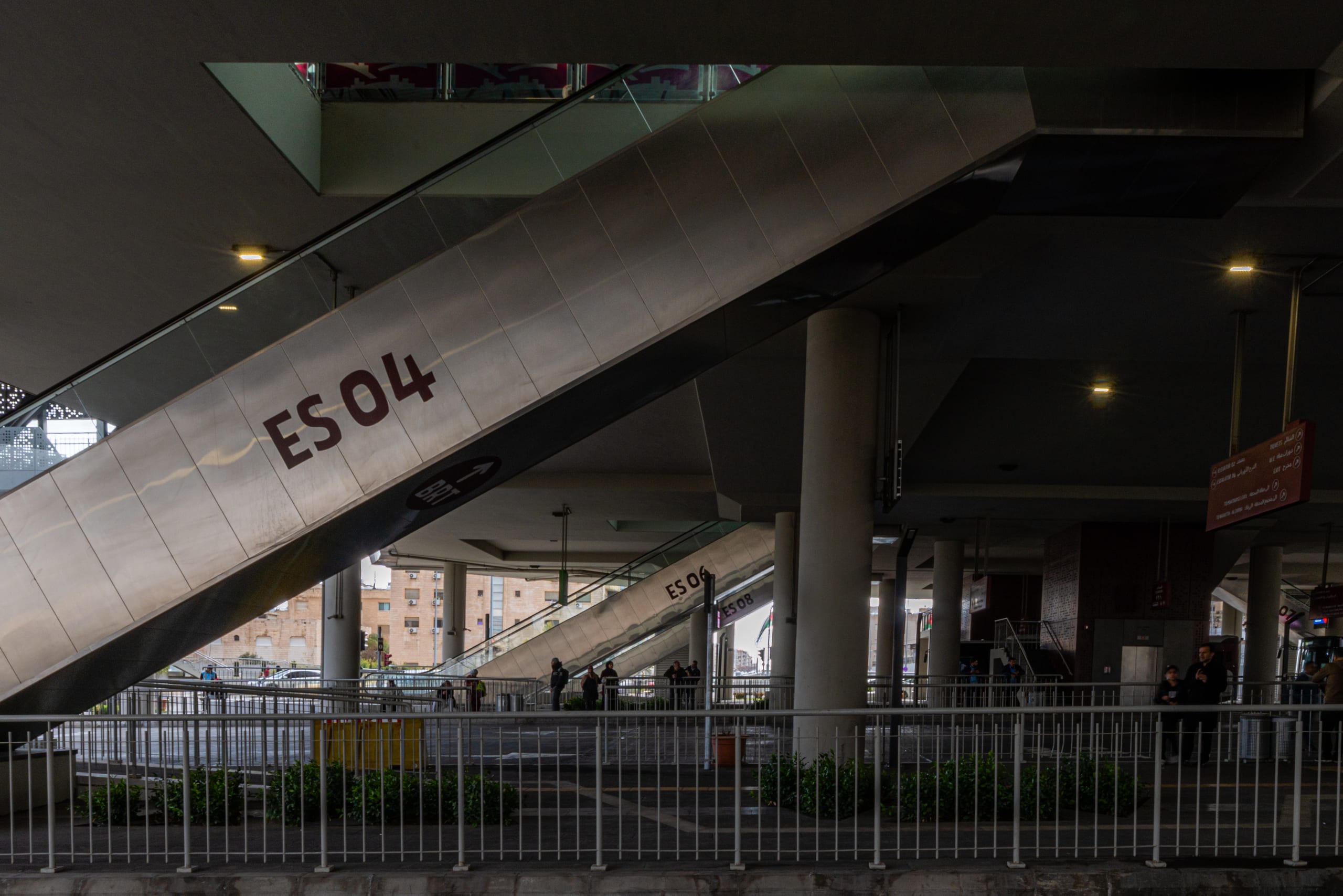 BRT Station, a fine-art photograph by Ali Abu Ras