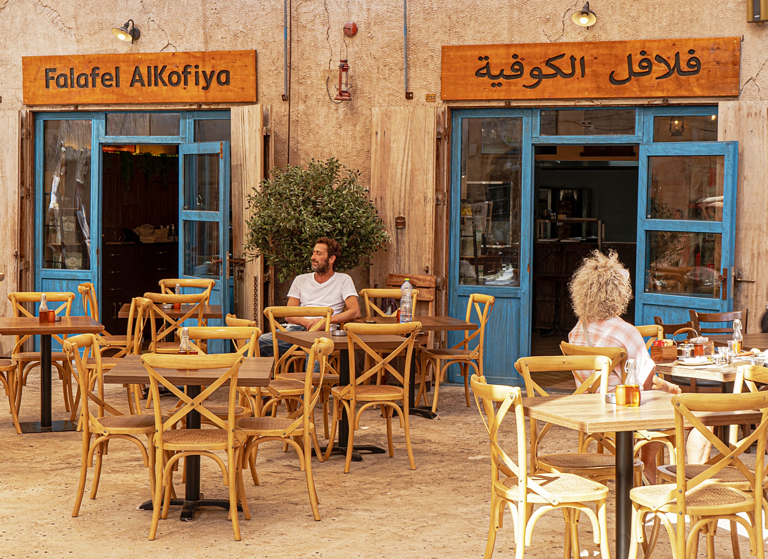 Compotion Dubai Falfel OLD City, a fine-art photograph by Ali Abu Ras