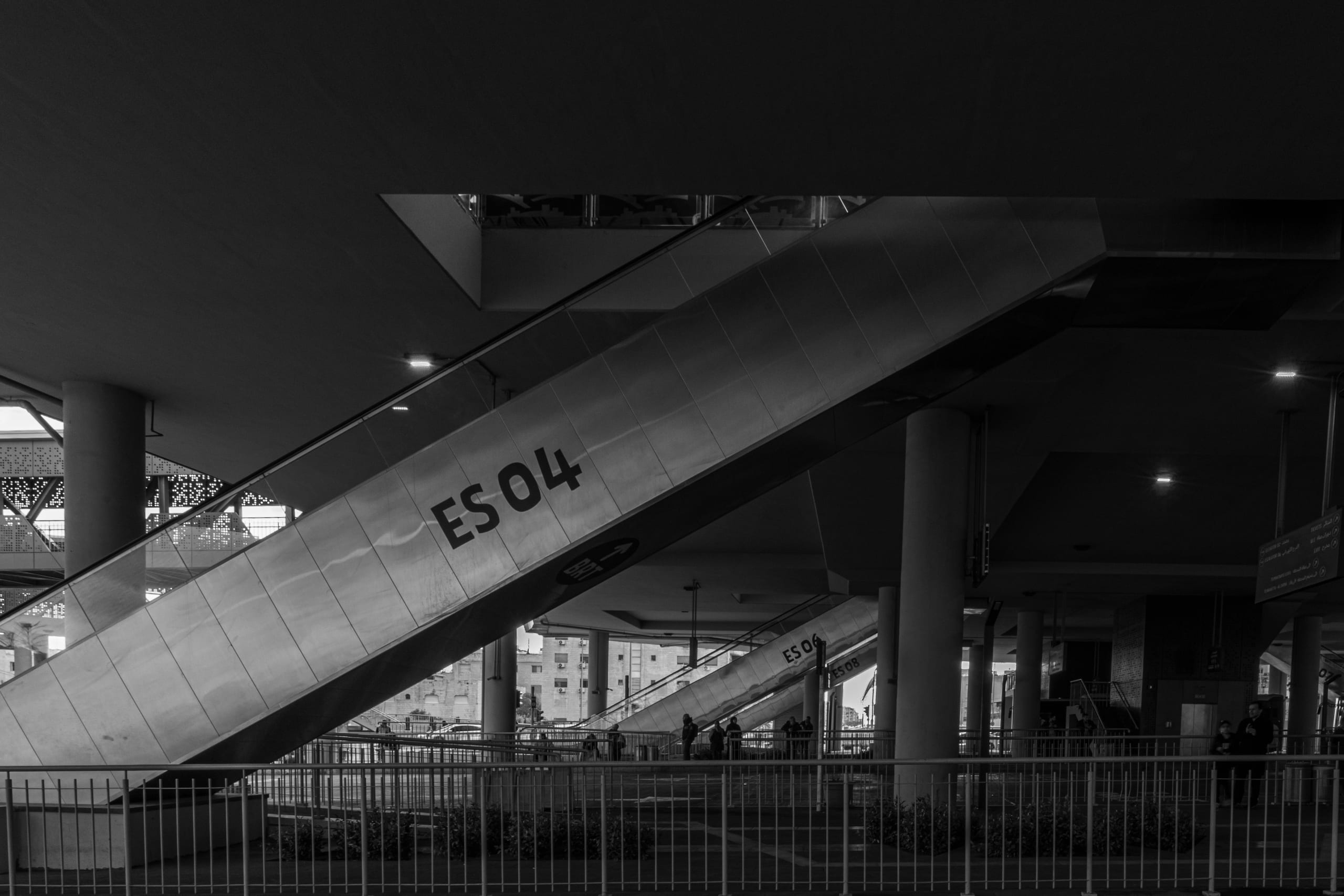 BRT Station 2, a fine-art photograph by Ali Abu Ras