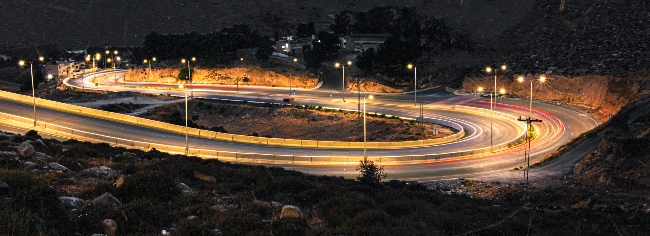 Beren Street Light Longexpuer Edit Edit, a fine-art photograph by Ali Abu Ras