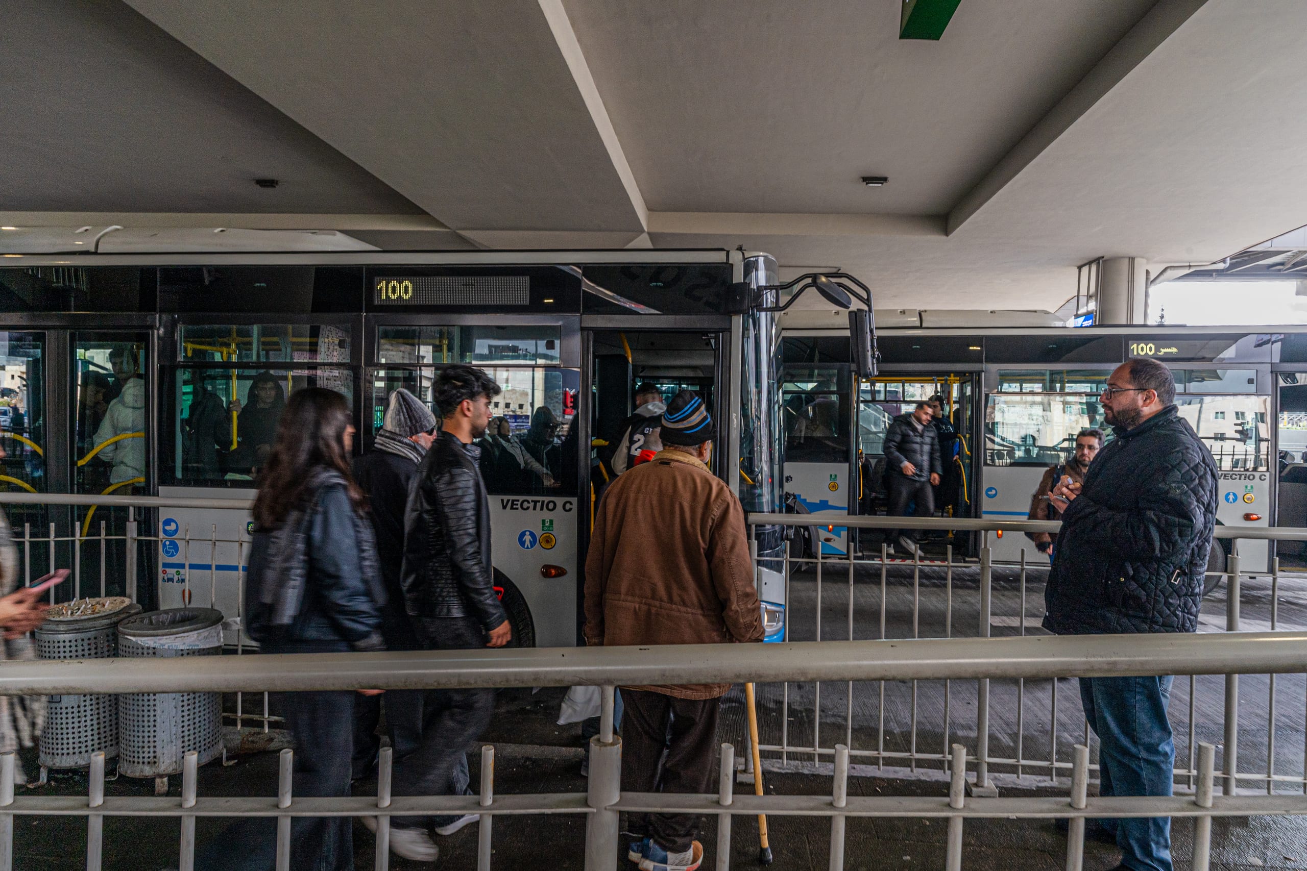 BRT Station, a fine-art photograph by Ali Abu Ras