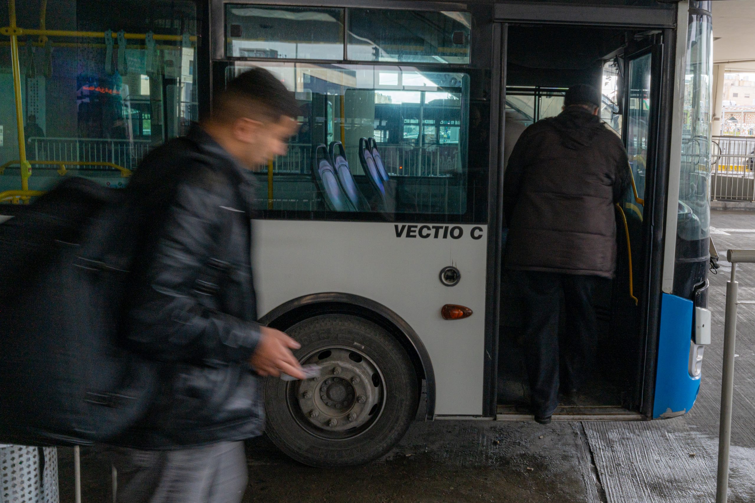 BRT Station, a fine-art photograph by Ali Abu Ras