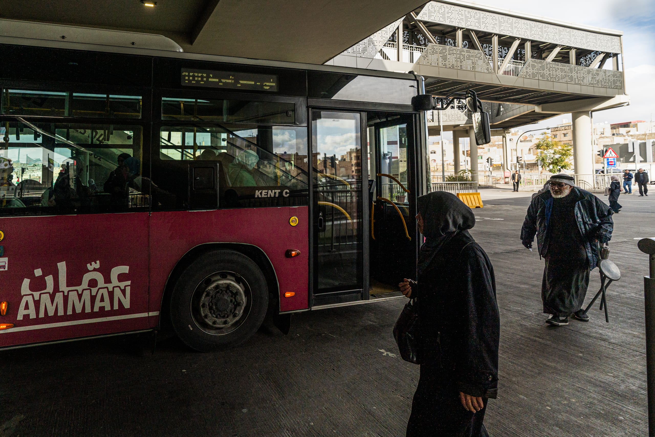 BRT Station, a fine-art photograph by Ali Abu Ras