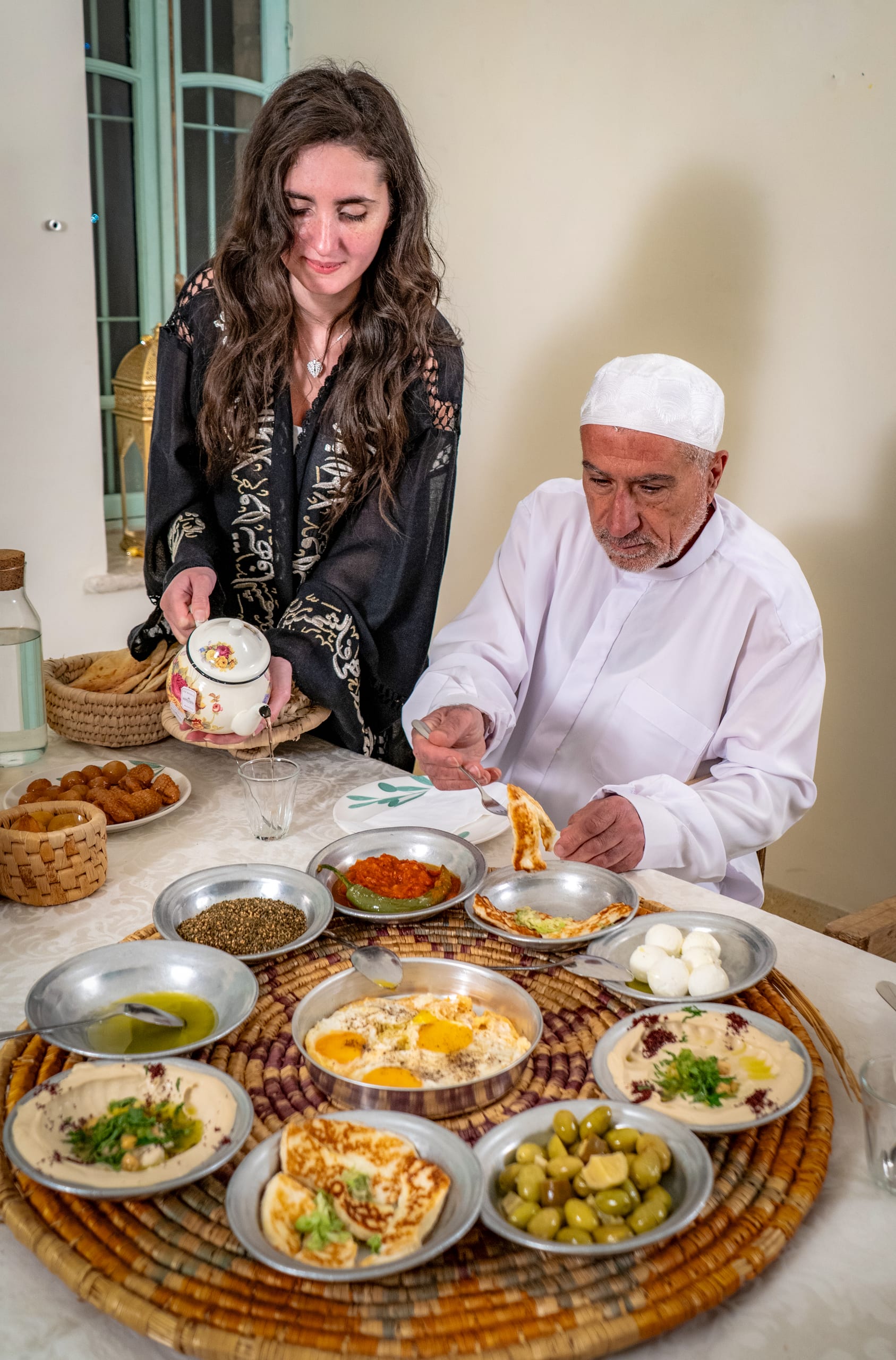 Family Ramadan Eftar Food Eating, a fine-art photograph by Ali Abu Ras