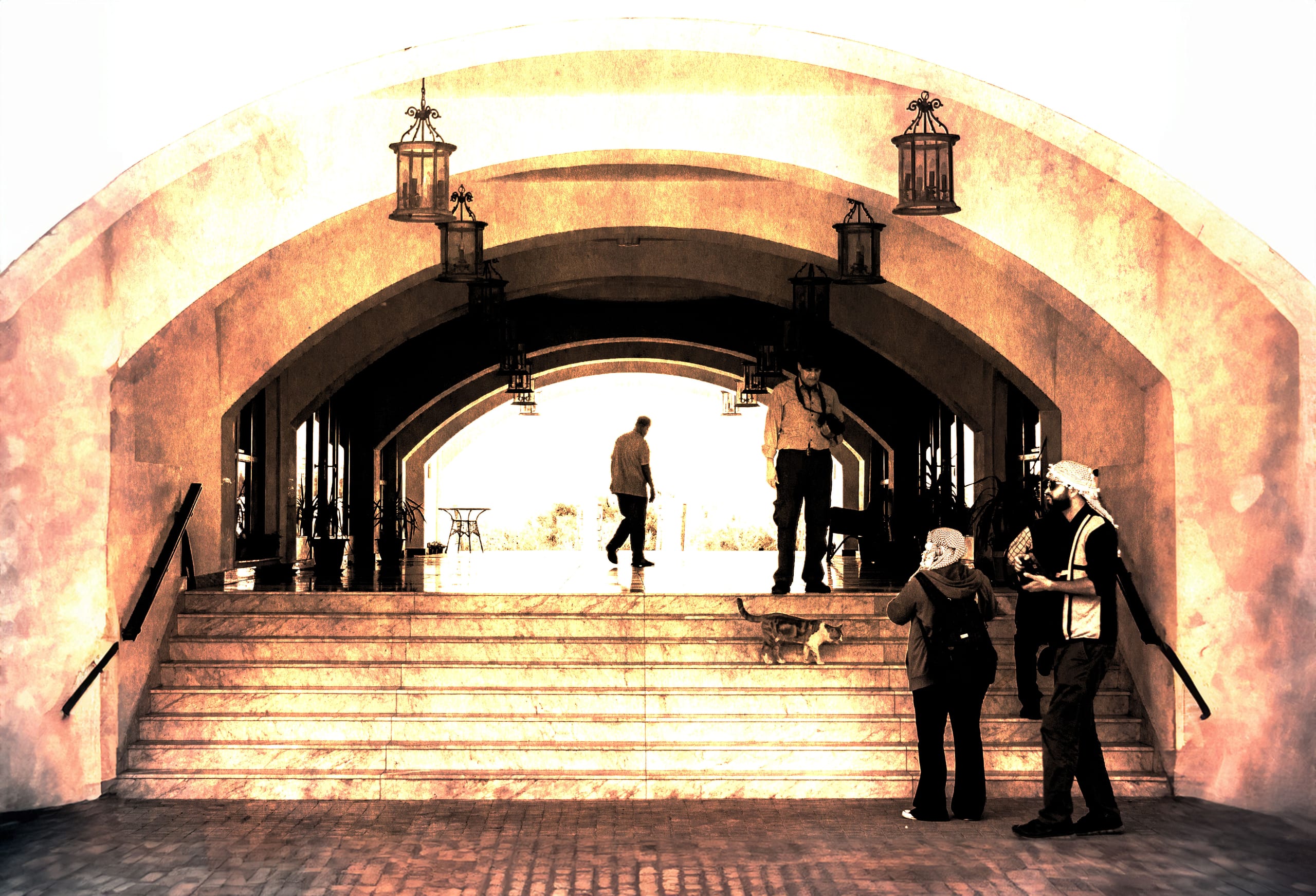Madaba Deadsea Mount Church People, a fine-art photograph by Ali Abu Ras