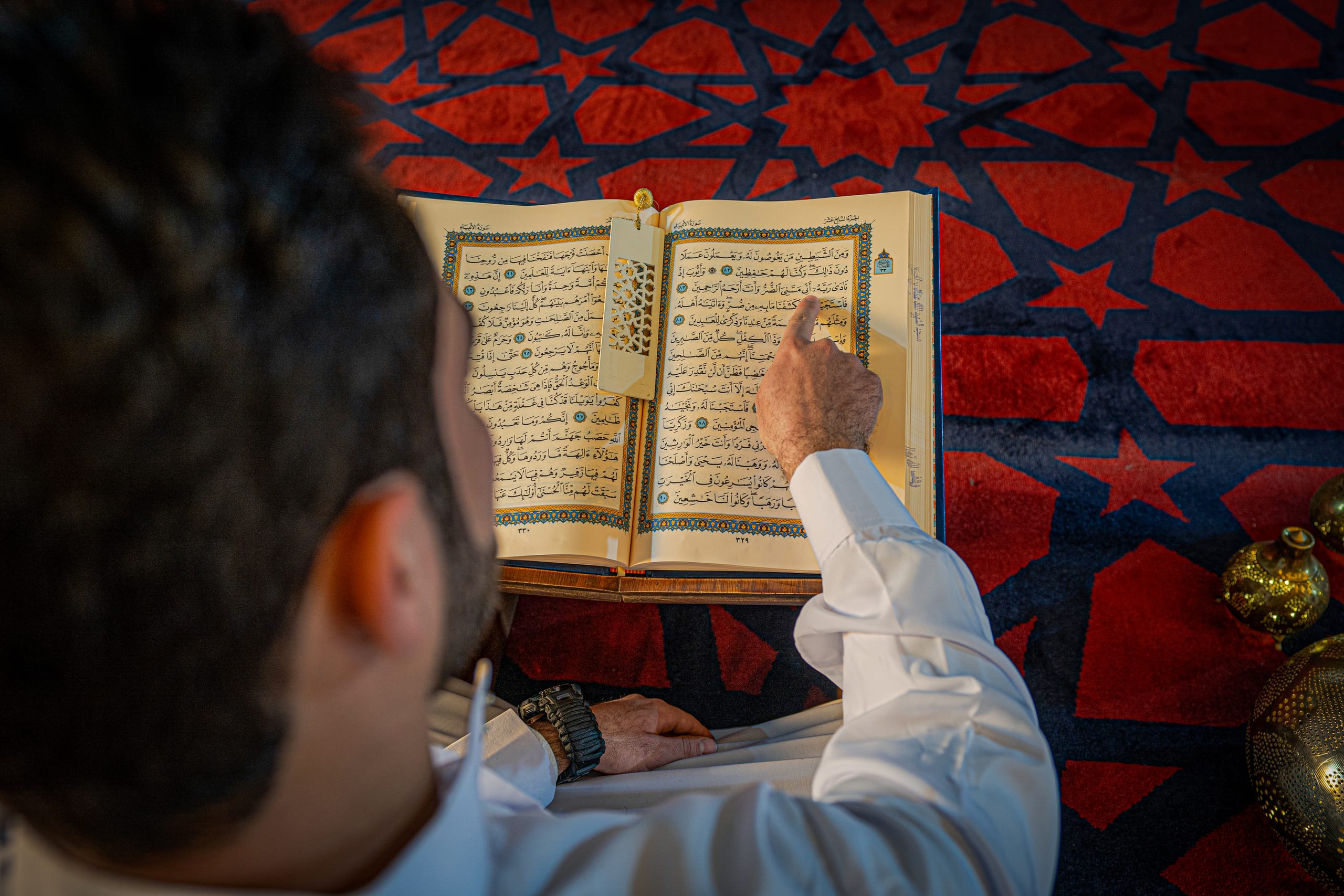 Lifestyle Pray Masjied Ramadan, a fine-art photograph by Ali Abu Ras