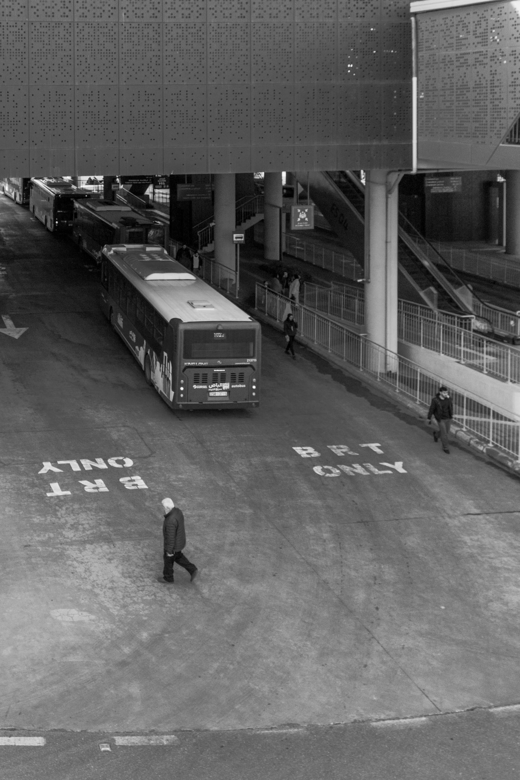 BRT Station 2, a fine-art photograph by Ali Abu Ras