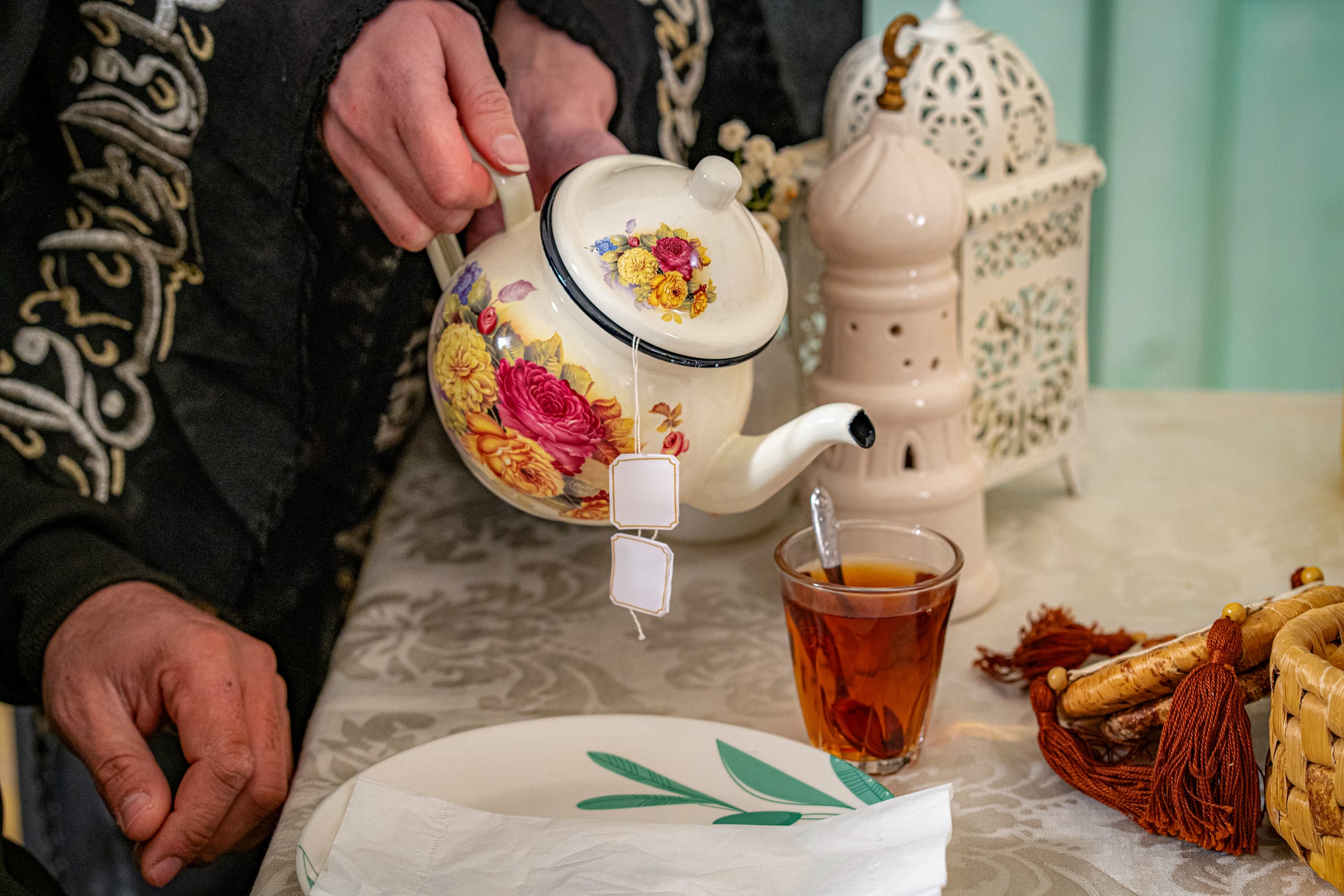 Family Ramadan Eftar Food Eating, a fine-art photograph by Ali Abu Ras