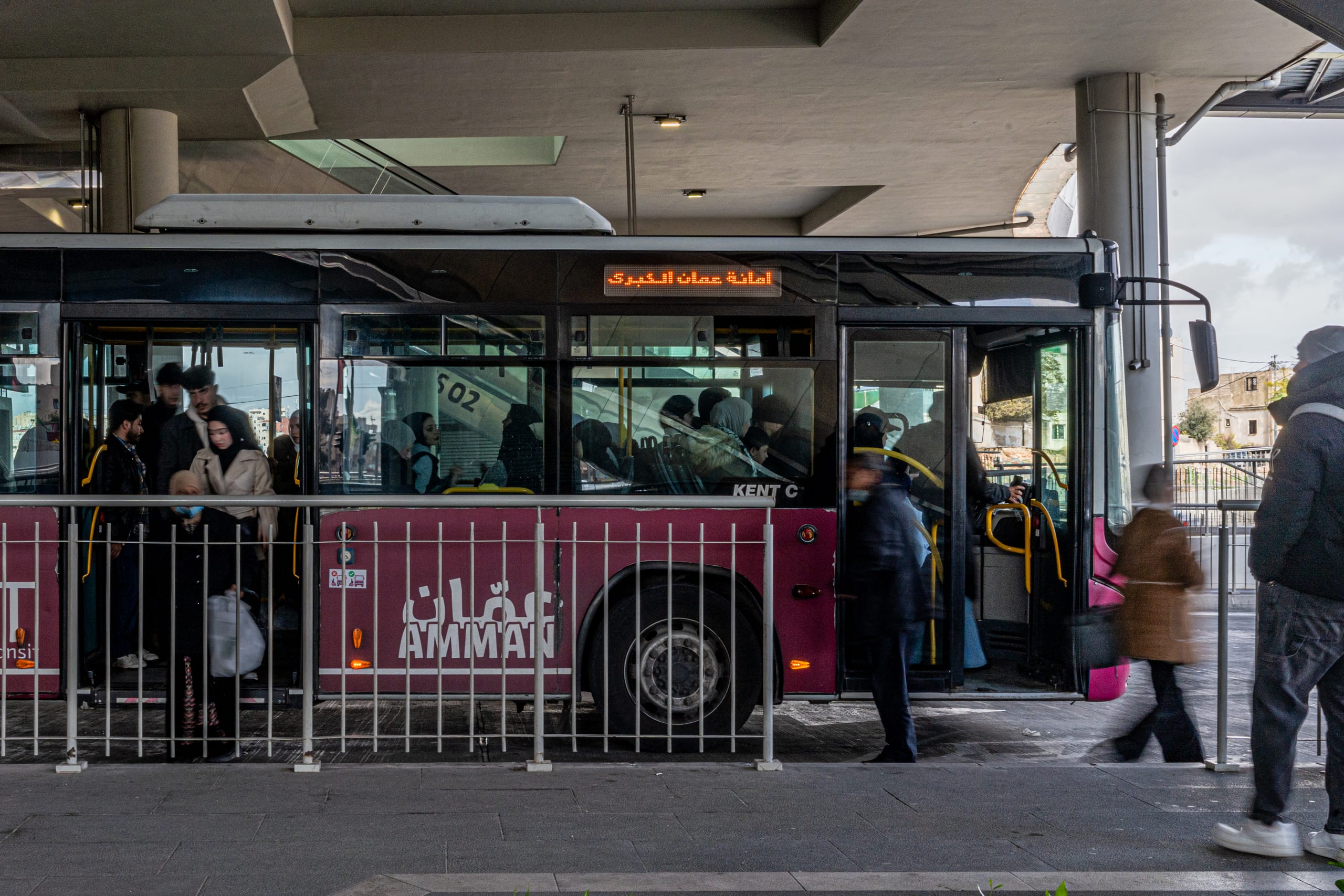 BRT Station, a fine-art photograph by Ali Abu Ras