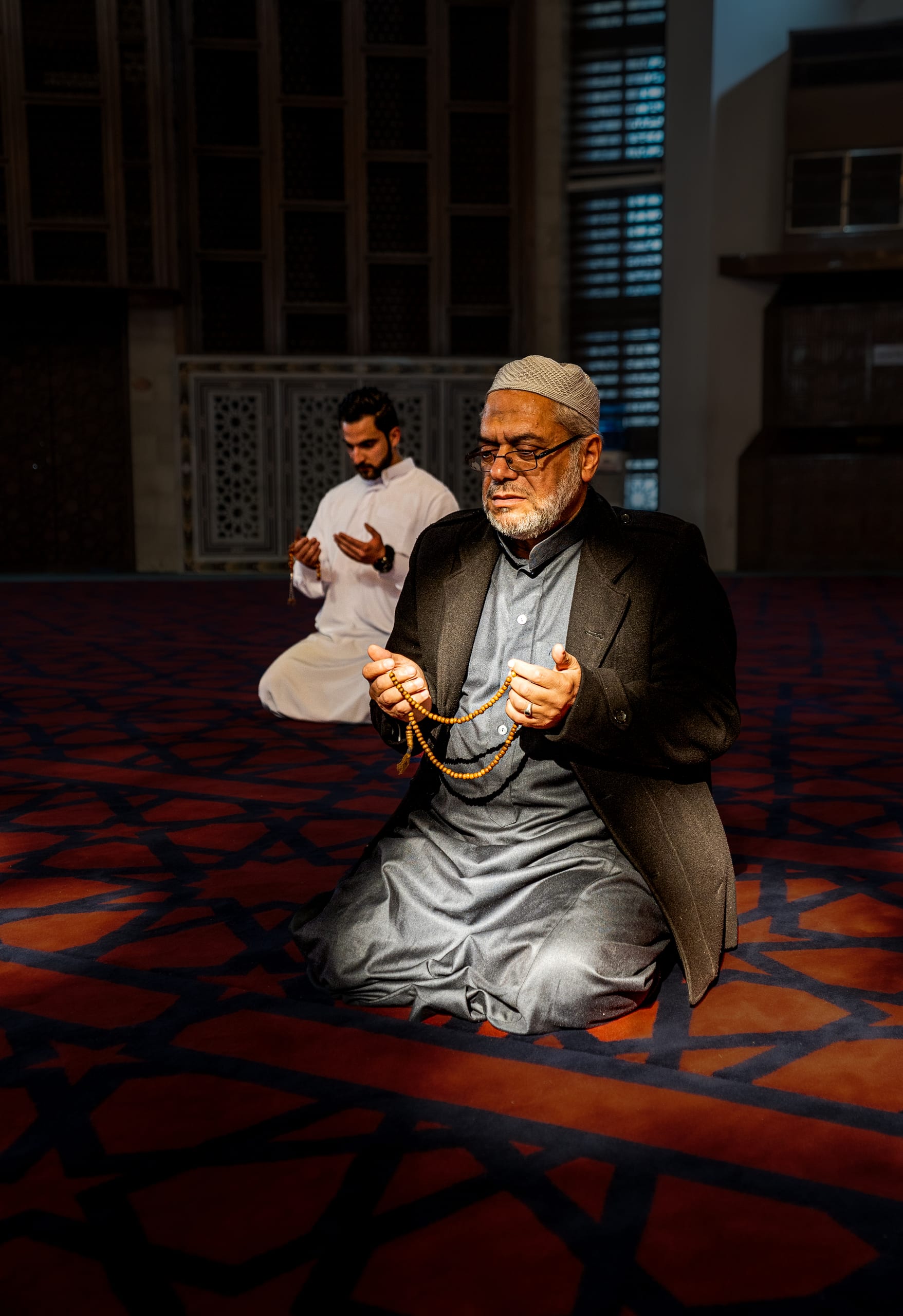 OLD MAN Read Quran Masjid Ramadain, a fine-art photograph by Ali Abu Ras
