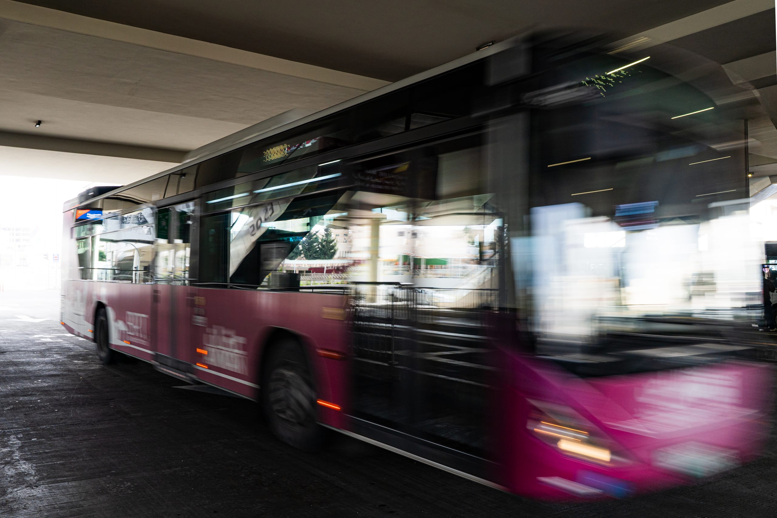 BRT Station, a fine-art photograph by Ali Abu Ras