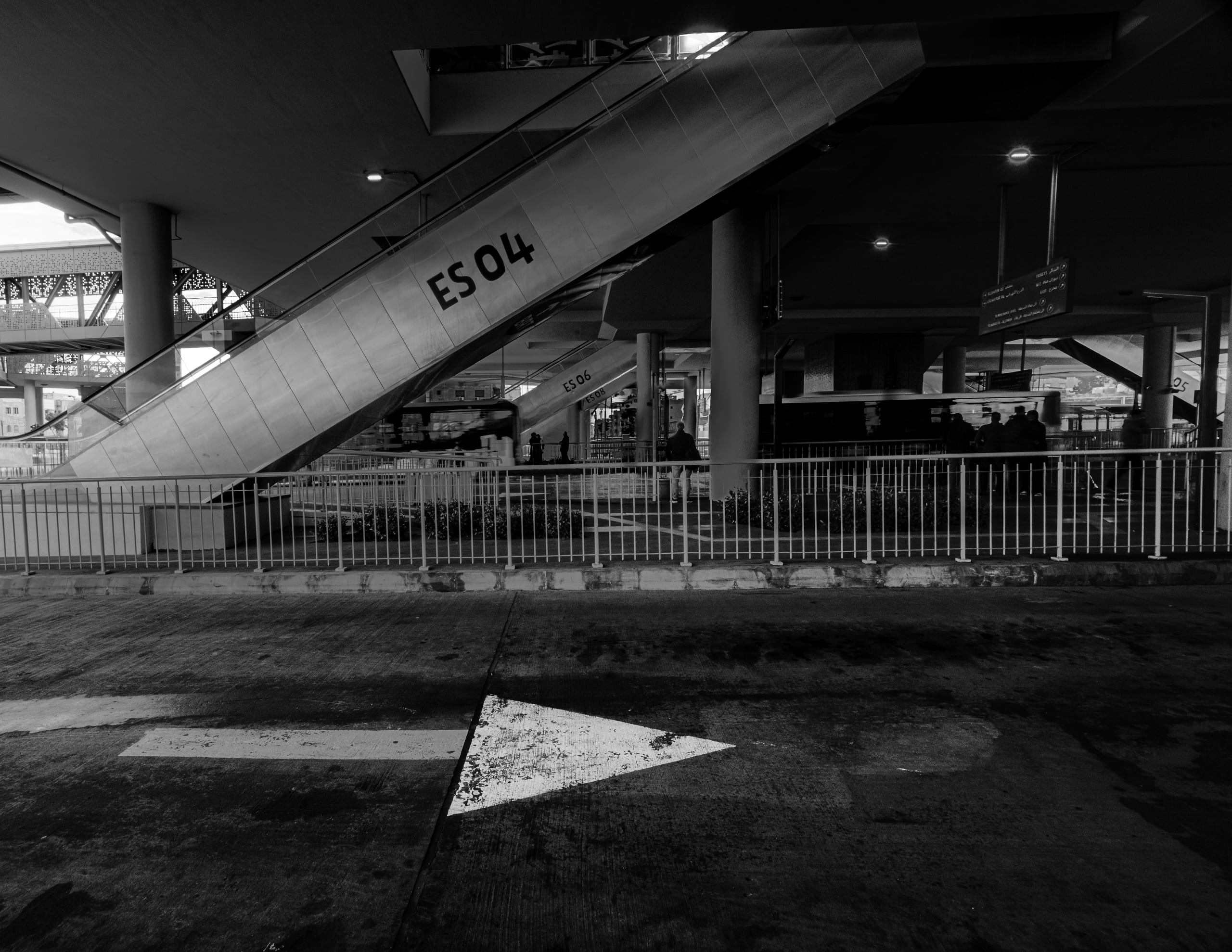 BRT Station, a fine-art photograph by Ali Abu Ras