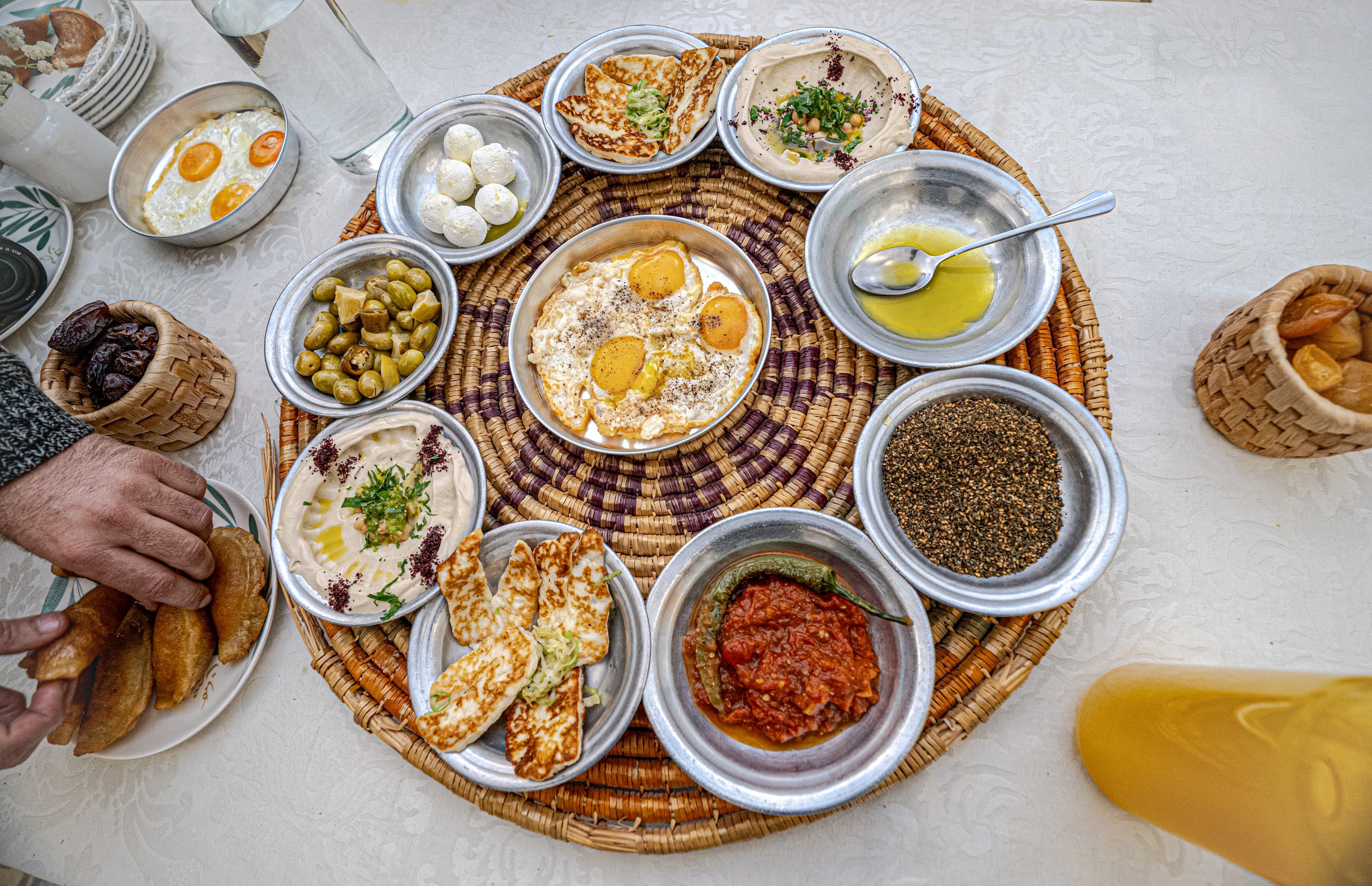 Food Table Ramadan Suhor, a fine-art photograph by Ali Abu Ras