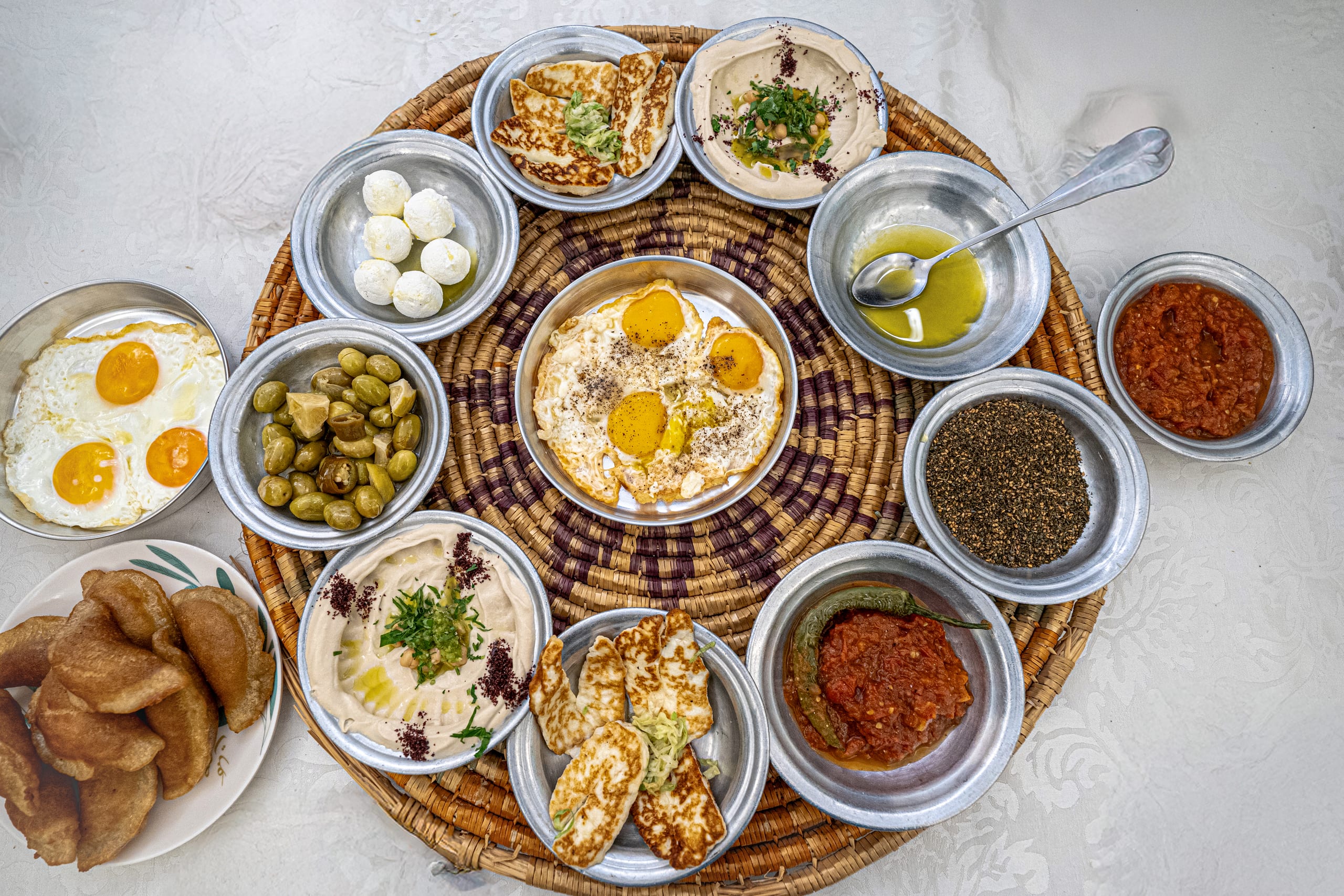 Food Table Ramadan Suhor, a fine-art photograph by Ali Abu Ras