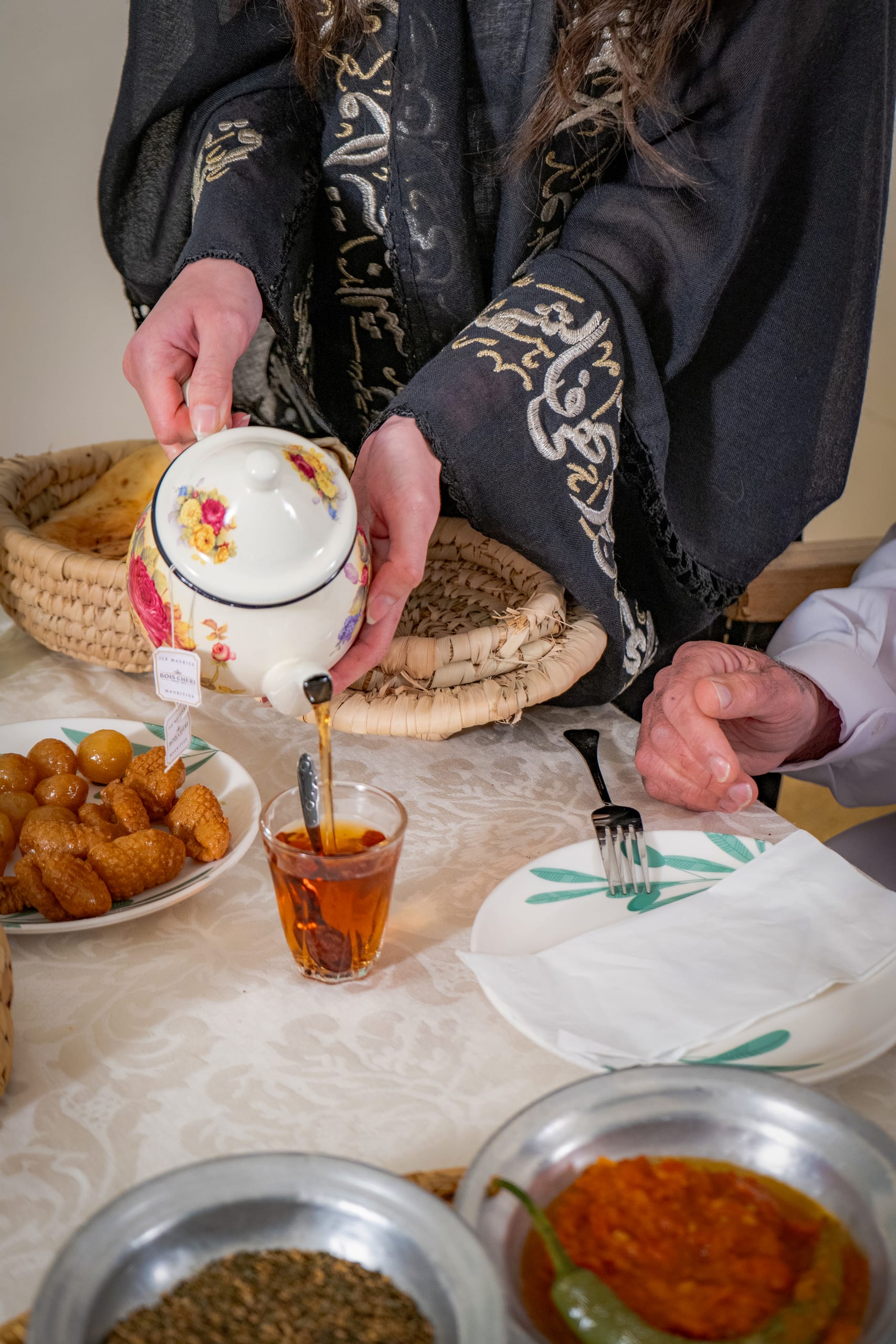 Family Ramadan Eftar Food Eating, a fine-art photograph by Ali Abu Ras