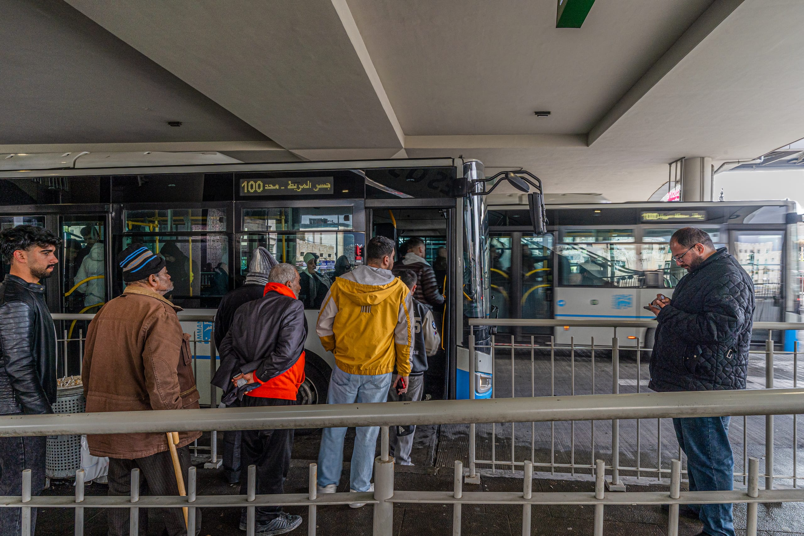 BRT Station, a fine-art photograph by Ali Abu Ras