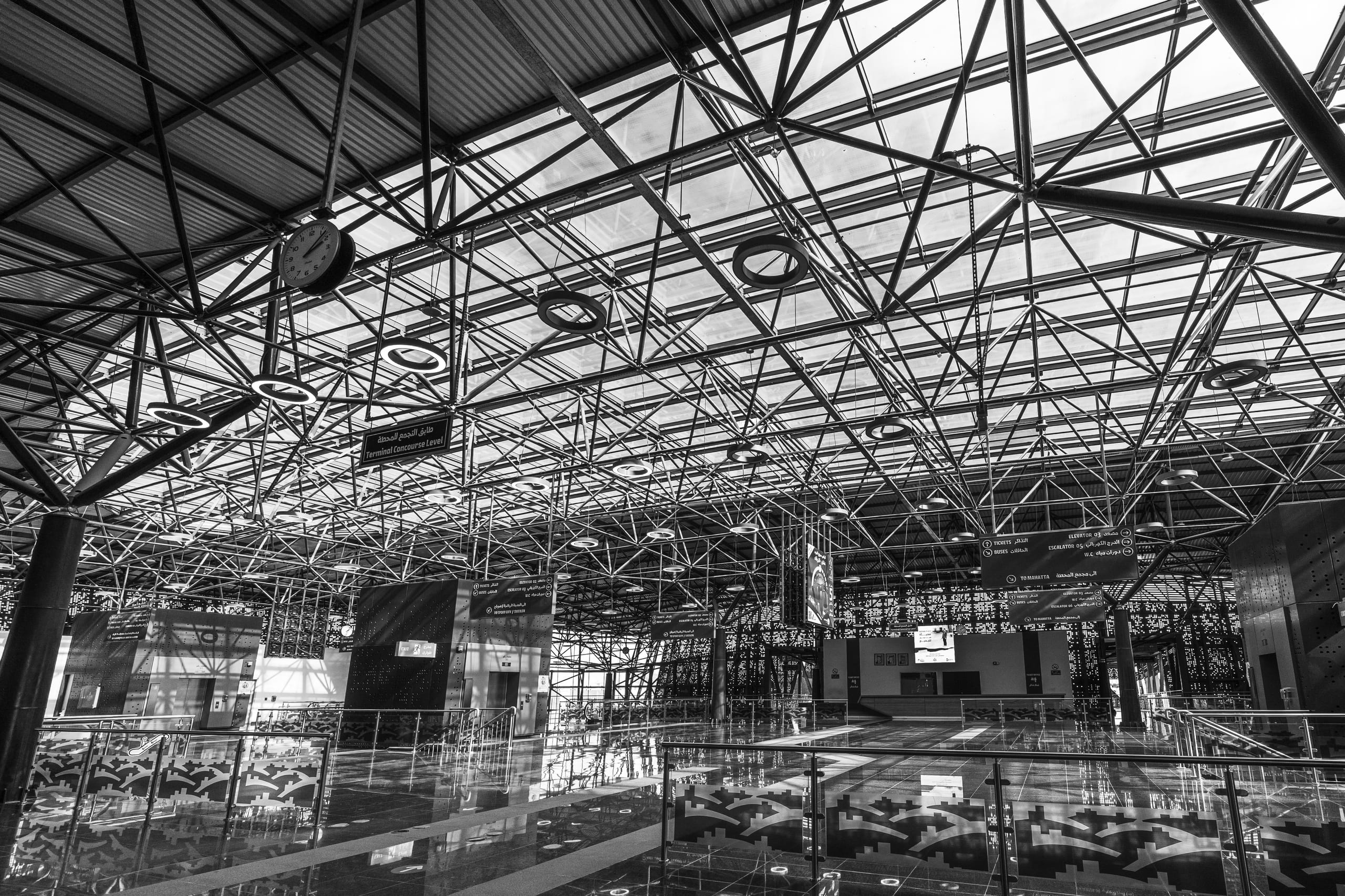 BRT Station 2, a fine-art photograph by Ali Abu Ras