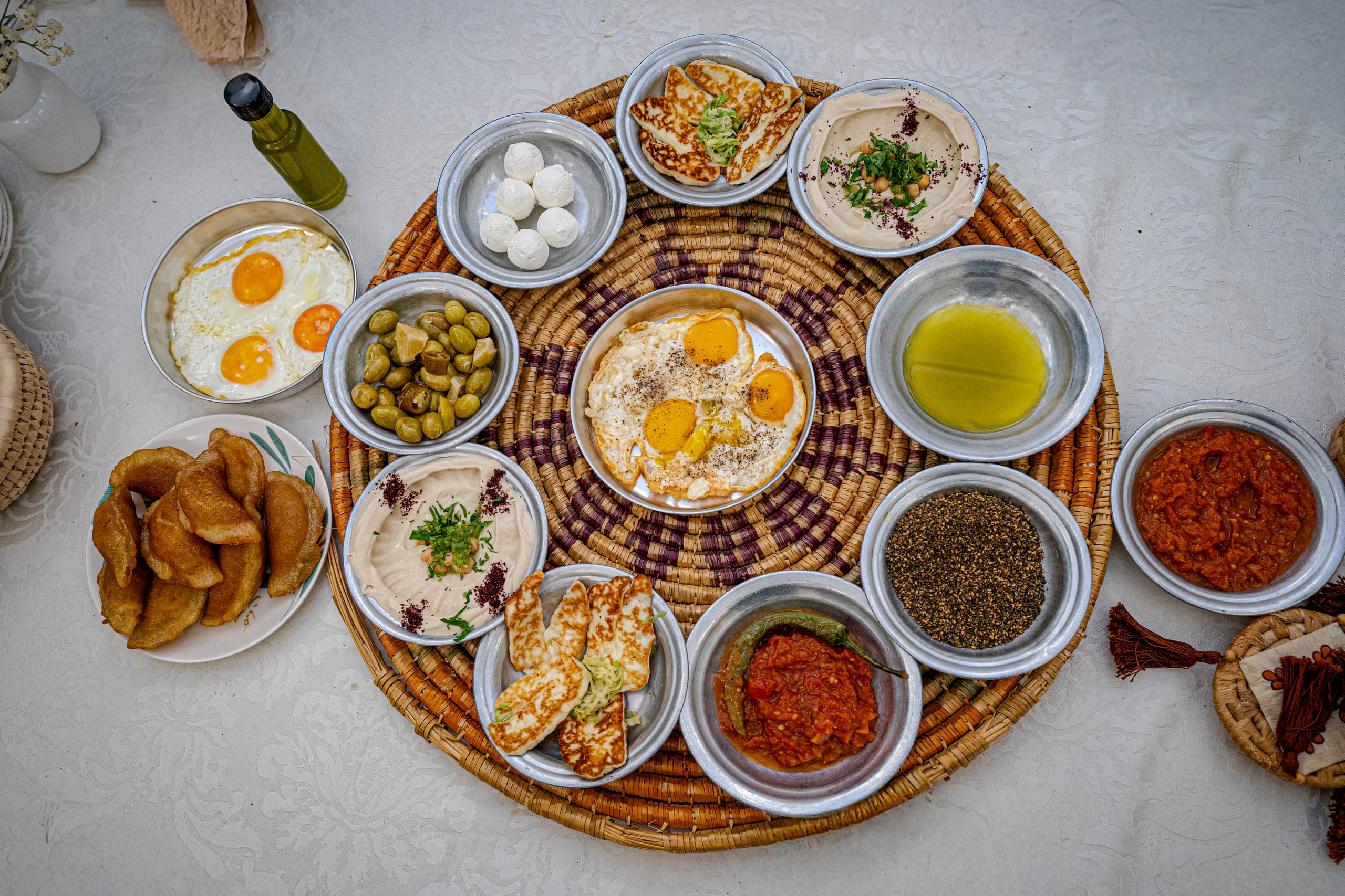 Food Table Ramadan Suhor, a fine-art photograph by Ali Abu Ras