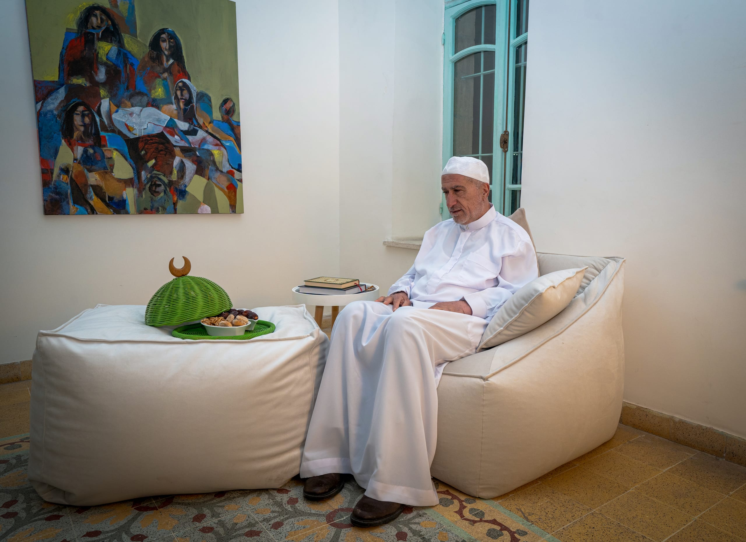 Family Ramadan Eftar Food Eating, a fine-art photograph by Ali Abu Ras