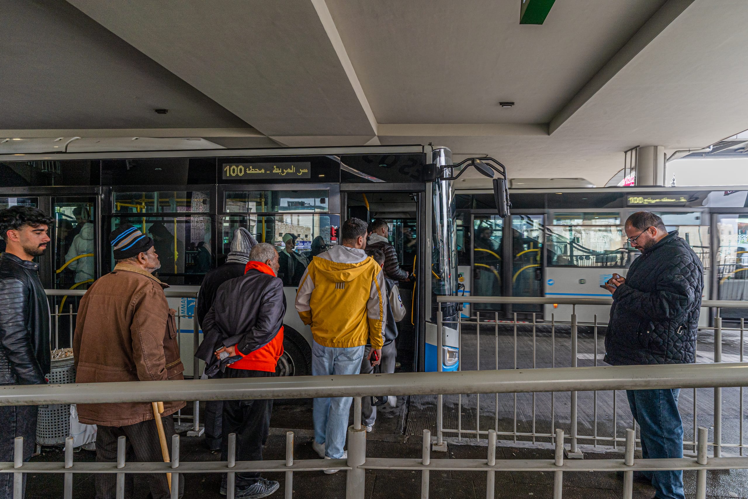 BRT Station, a fine-art photograph by Ali Abu Ras