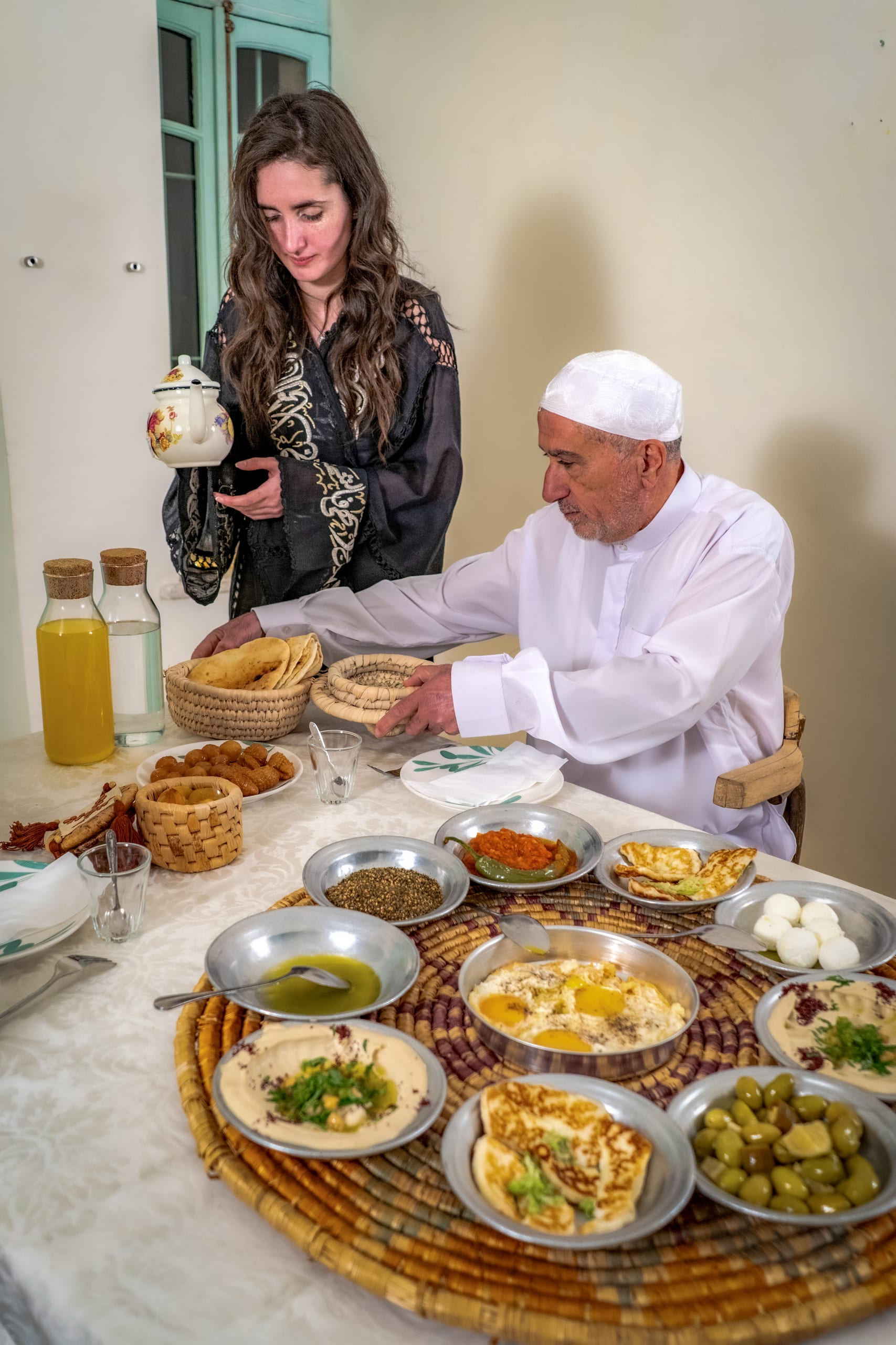 Family Ramadan Eftar Food Eating, a fine-art photograph by Ali Abu Ras