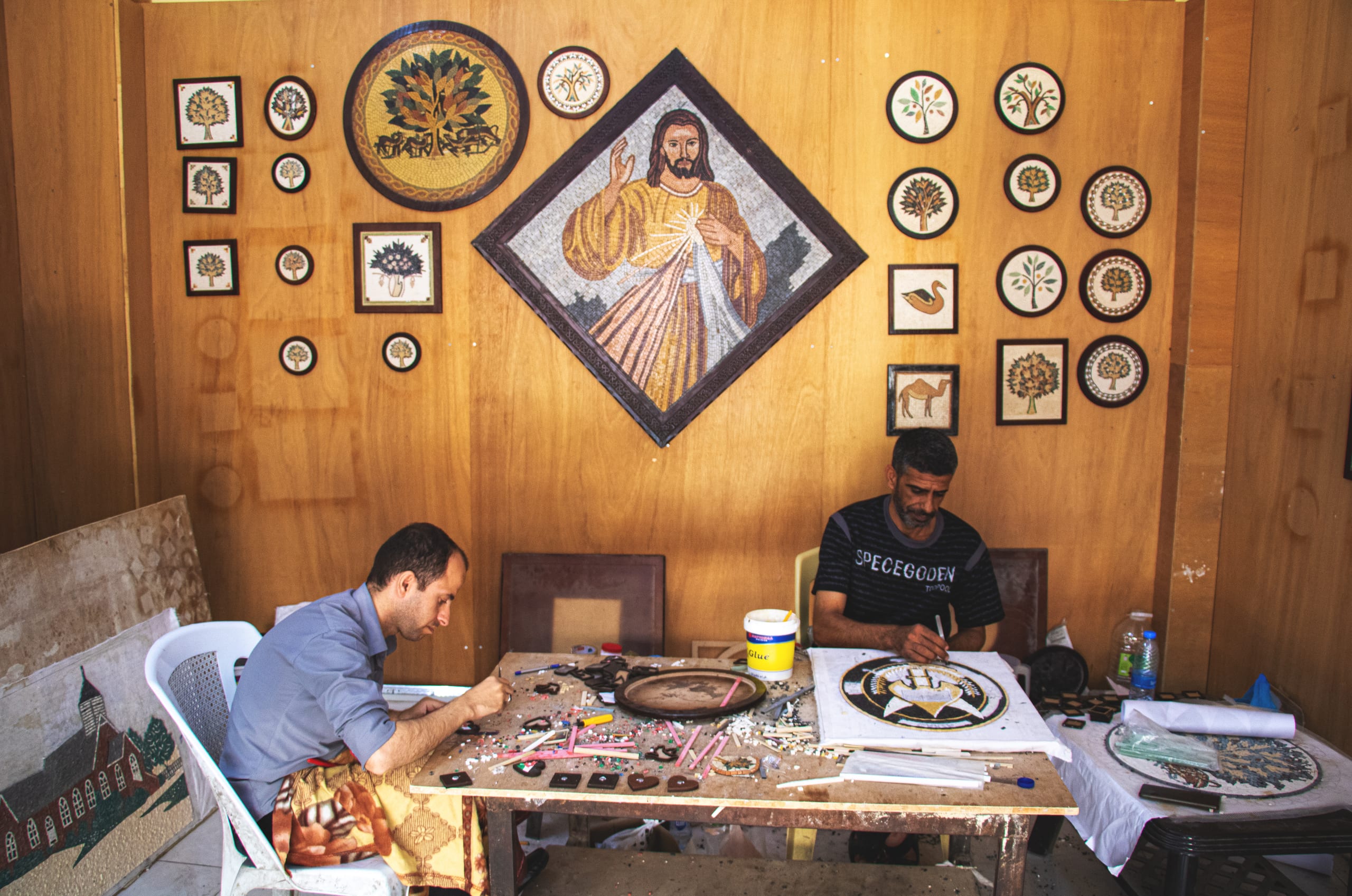 Madaba Mozaic, a fine-art photograph by Ali Abu Ras