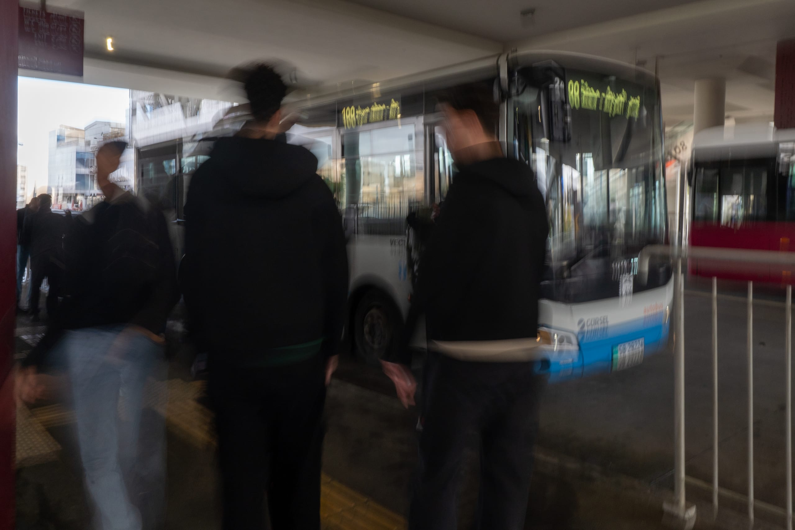 BRT Station, a fine-art photograph by Ali Abu Ras