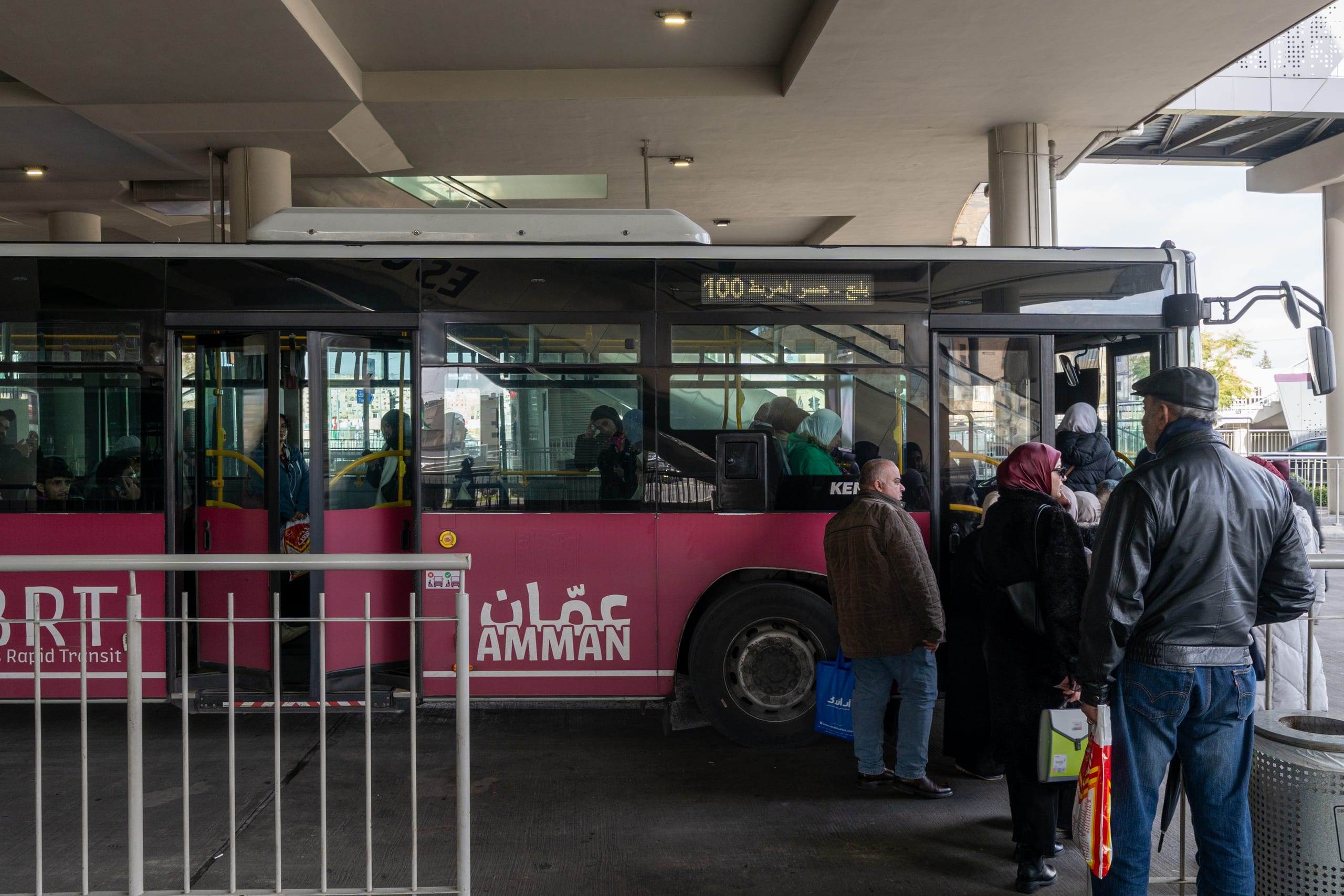 BRT Station, a fine-art photograph by Ali Abu Ras