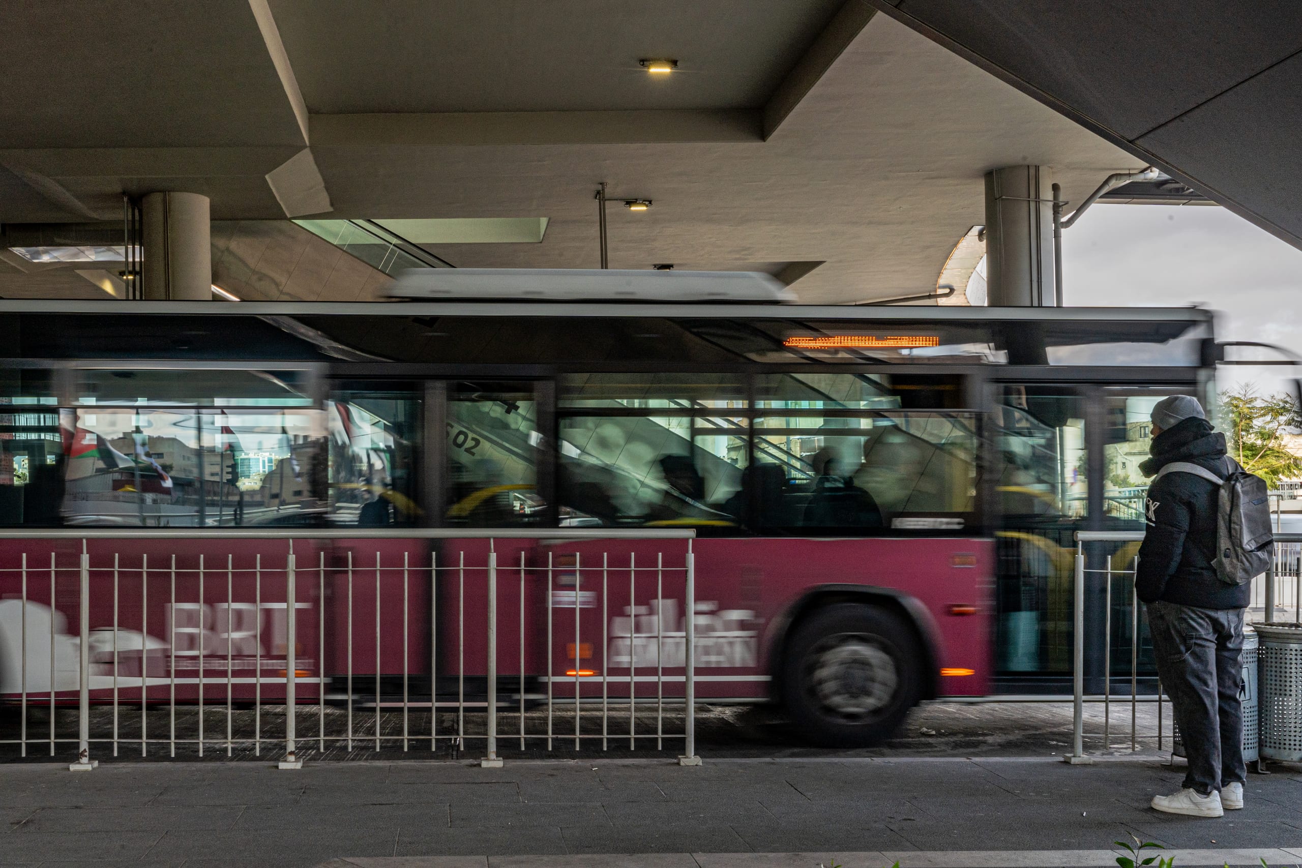 BRT Station, a fine-art photograph by Ali Abu Ras