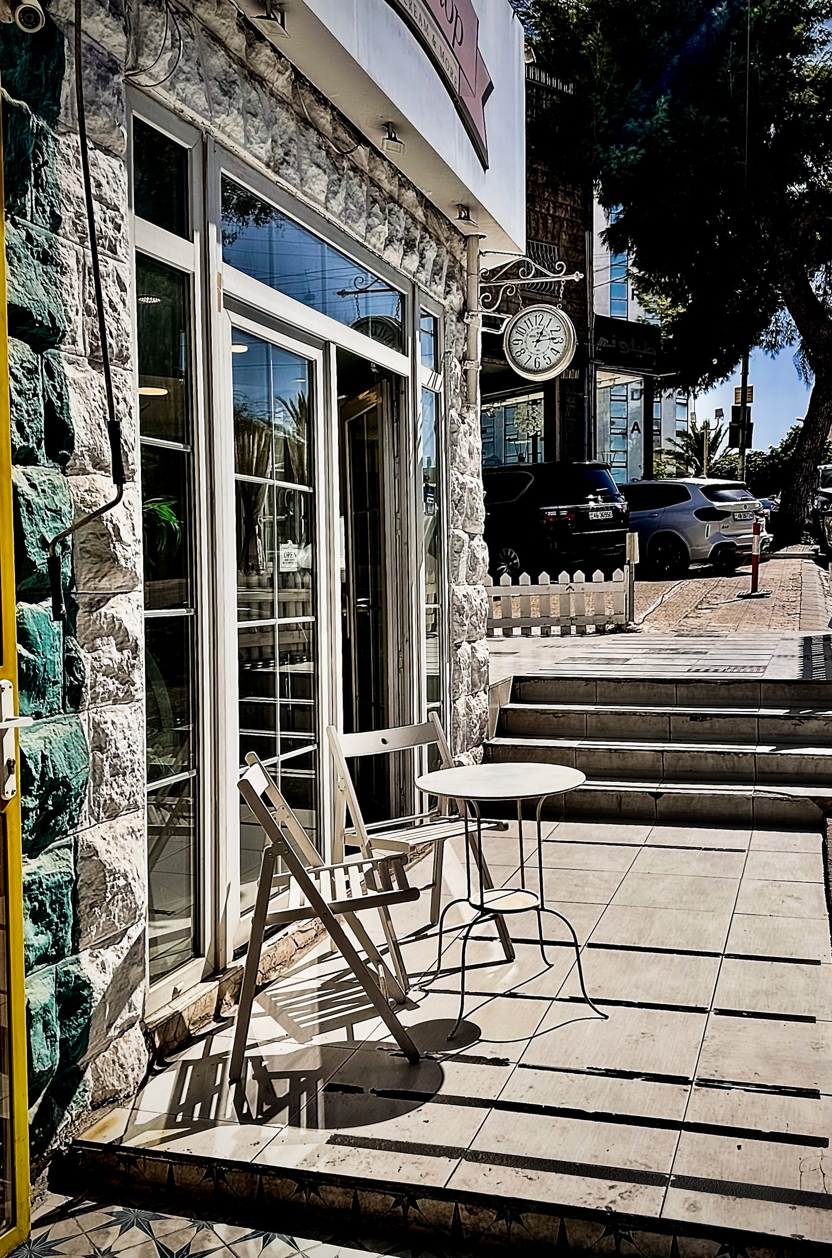 Shop Place Charis Table Street Amman, a fine-art photograph by Ali Abu Ras