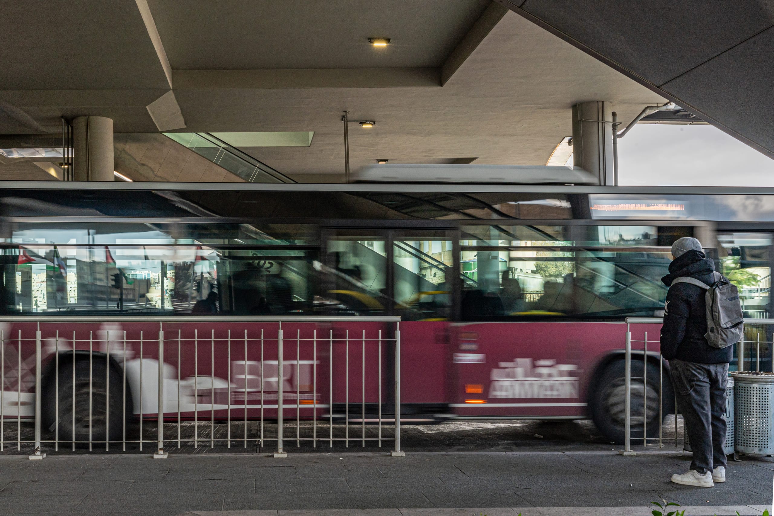 BRT Station, a fine-art photograph by Ali Abu Ras