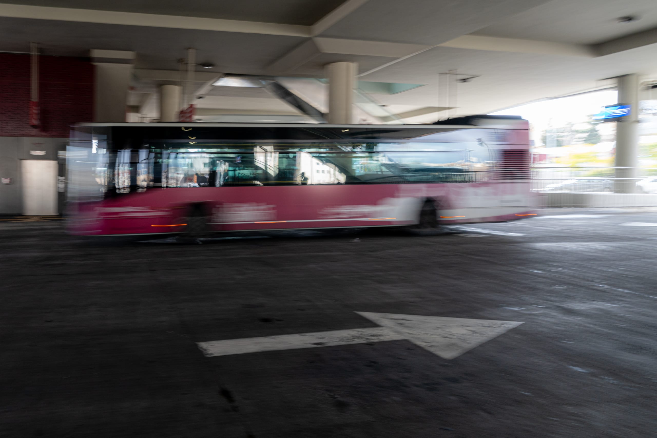BRT Station, a fine-art photograph by Ali Abu Ras
