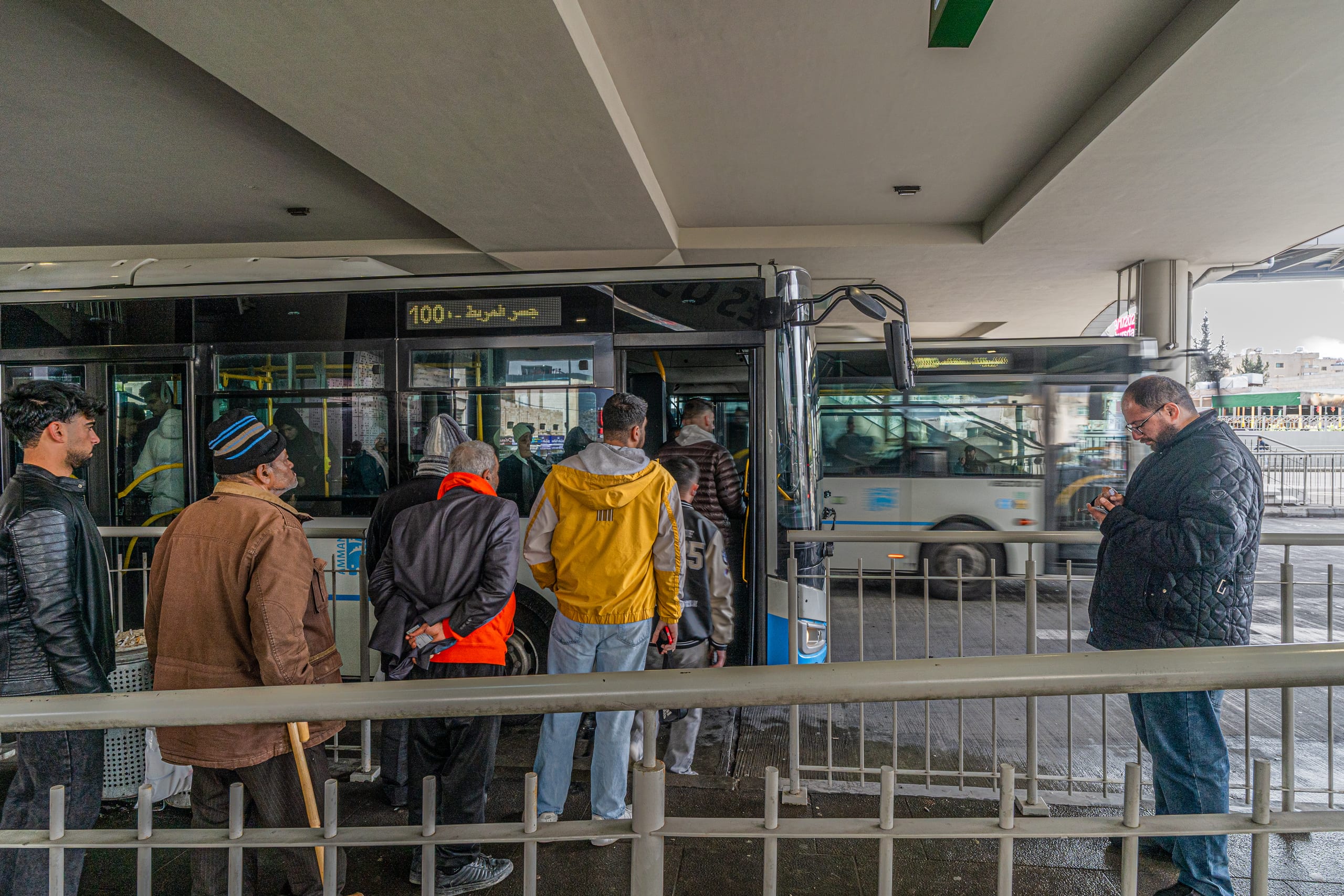 BRT Station, a fine-art photograph by Ali Abu Ras
