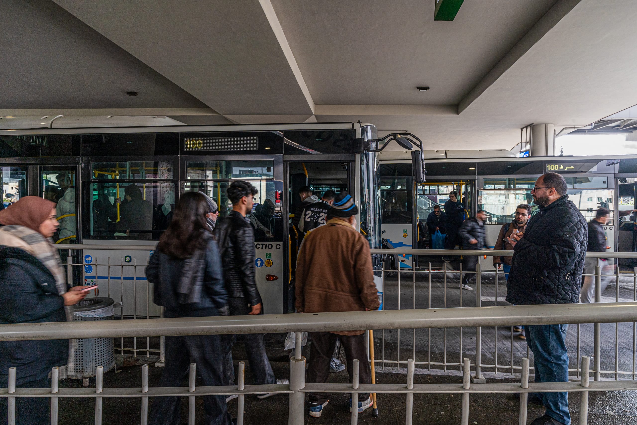 BRT Station, a fine-art photograph by Ali Abu Ras
