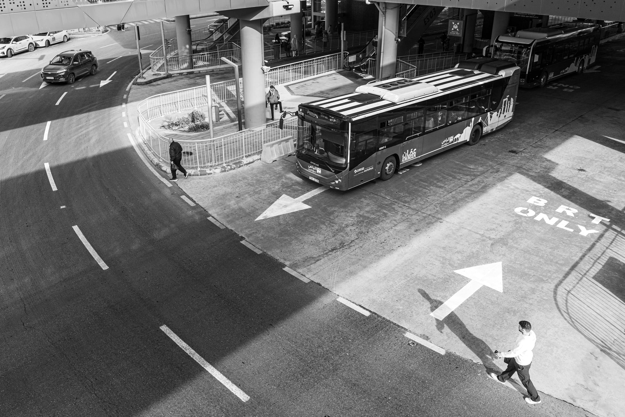 BRT Station 1 2, a fine-art photograph by Ali Abu Ras