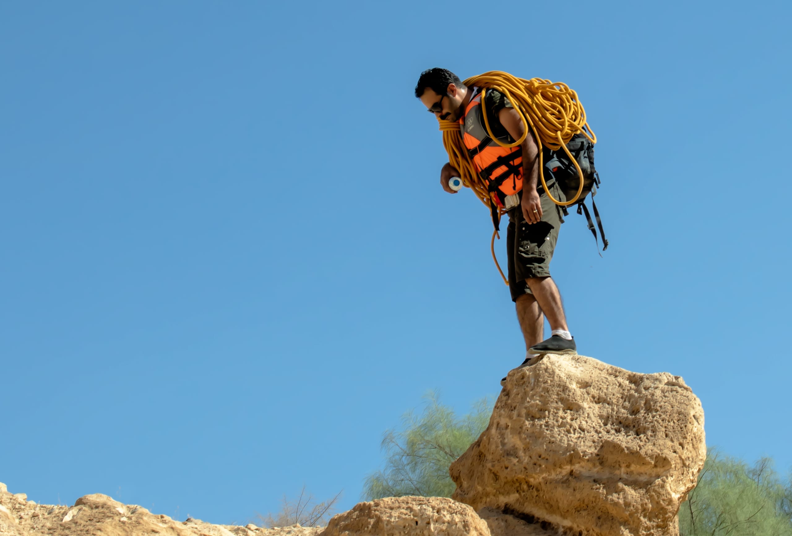 MAN Outdoor Mount Stands ROB, a fine-art photograph by Ali Abu Ras