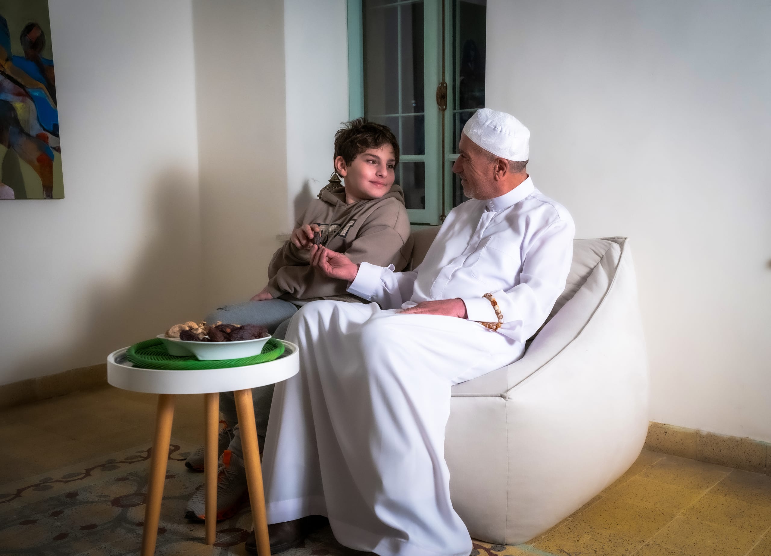 Family Ramadan Eftar Food Eating, a fine-art photograph by Ali Abu Ras