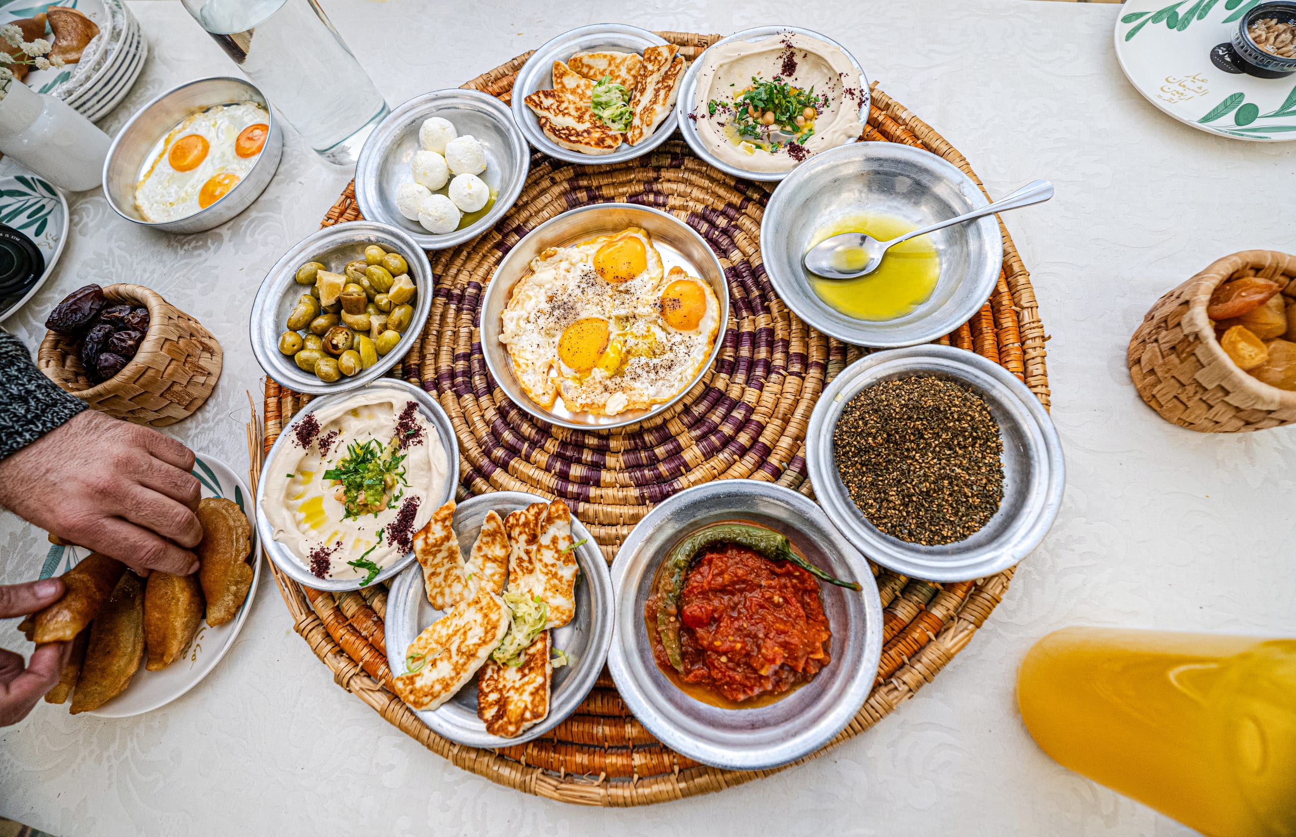 Food Table Ramadan Suhor, a fine-art photograph by Ali Abu Ras