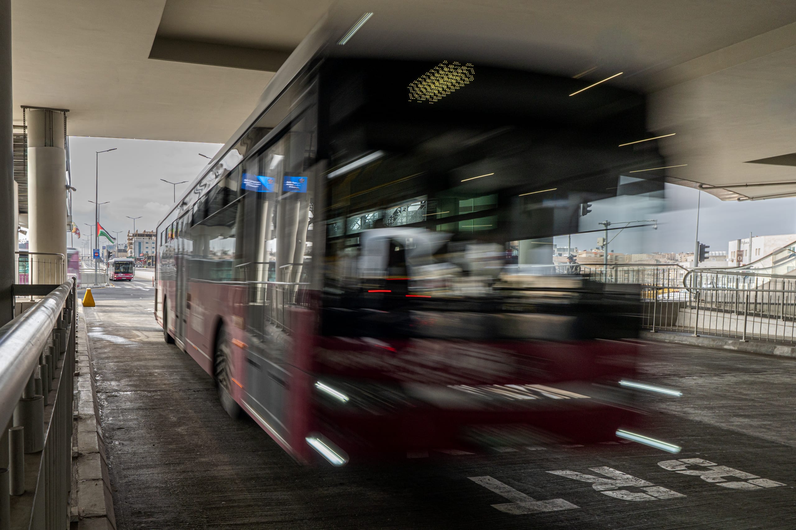 BRT Station, a fine-art photograph by Ali Abu Ras