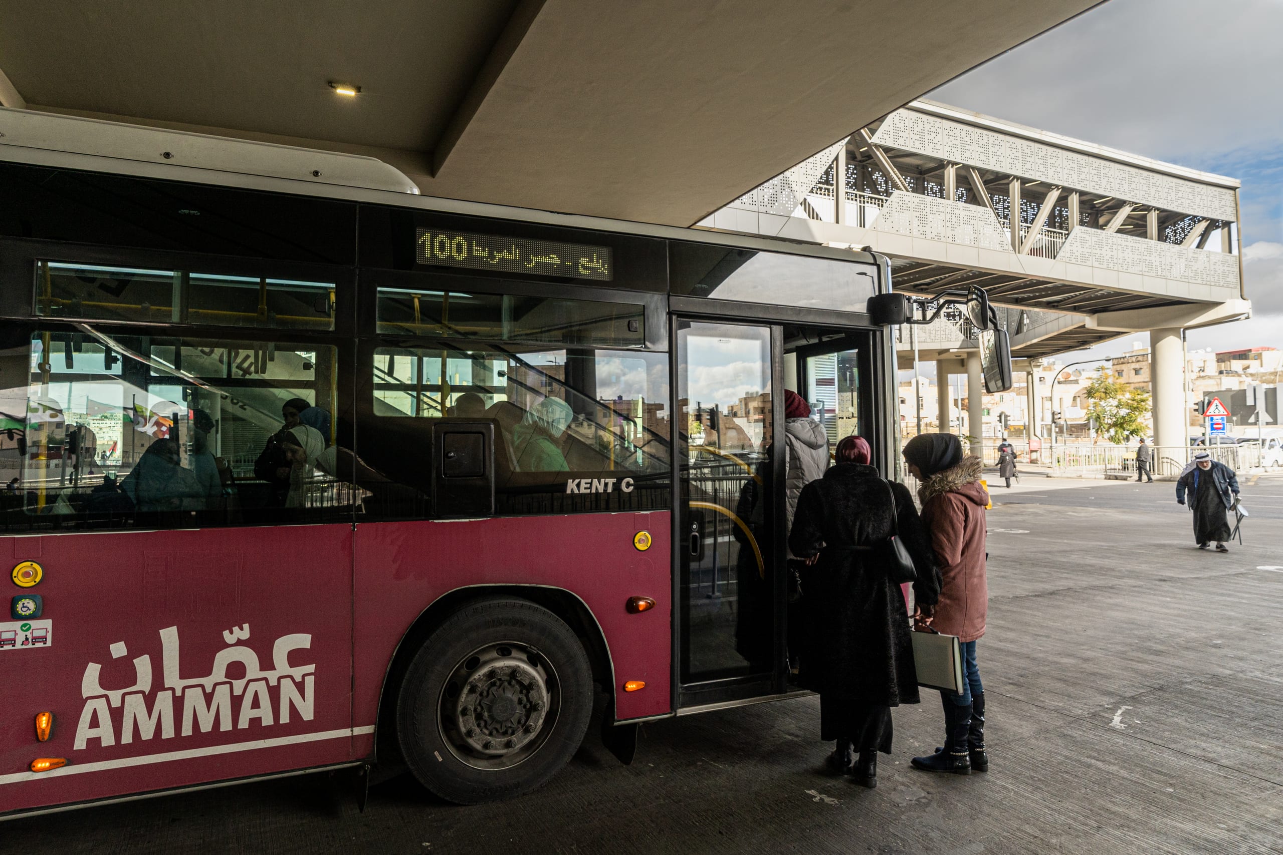 BRT Station, a fine-art photograph by Ali Abu Ras