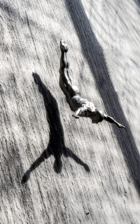 THE Dive THE Jump Dubai, a fine-art photograph by Ali Abu Ras