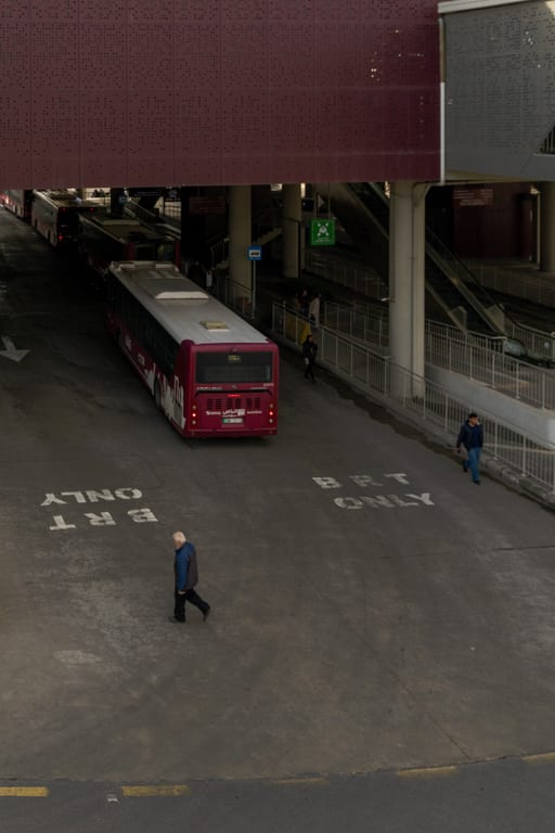 BRT Station, a fine-art photograph by Ali Abu Ras