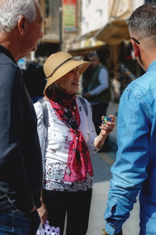 Madaba Woman OLD Market, a fine-art photograph by Ali Abu Ras