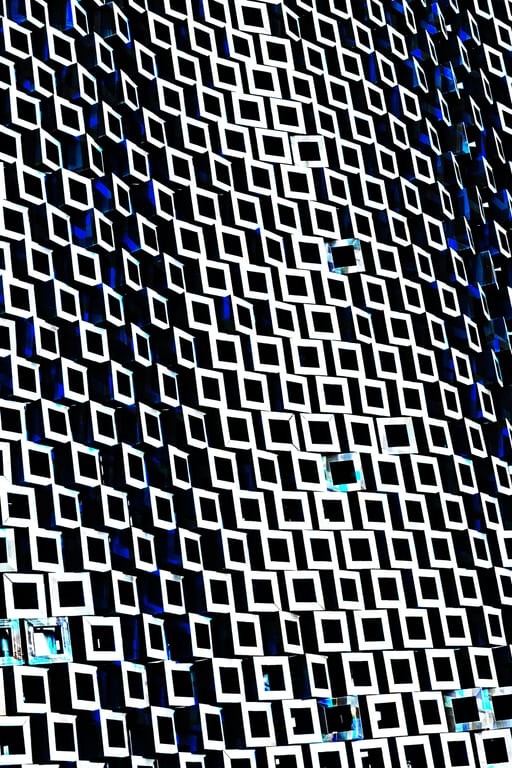 Architecture Ayla Building Blue, a fine-art photograph by Ali Abu Ras