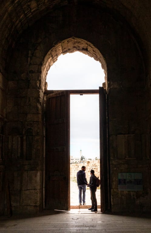Amman Citdel Fine ART TWO MEN, a fine-art photograph by Ali Abu Ras