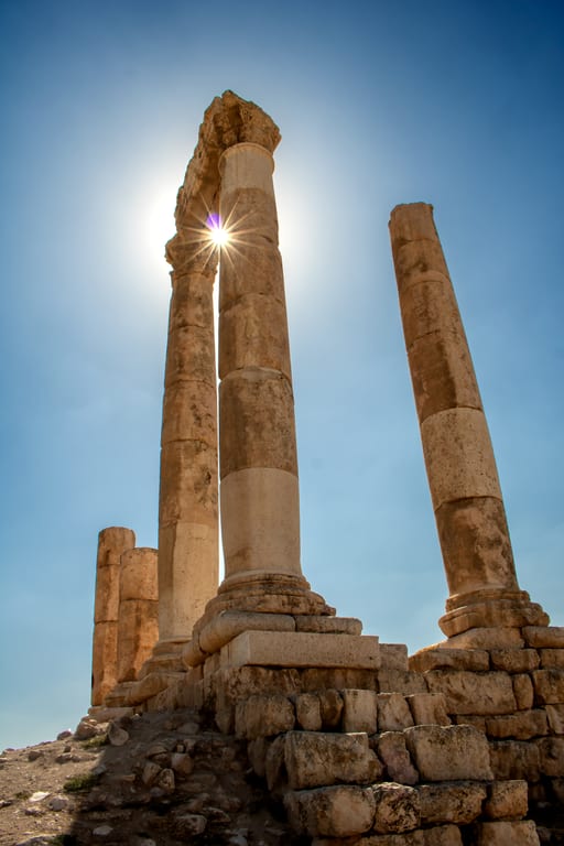Amman Citadel Hercales, a fine-art photograph by Ali Abu Ras